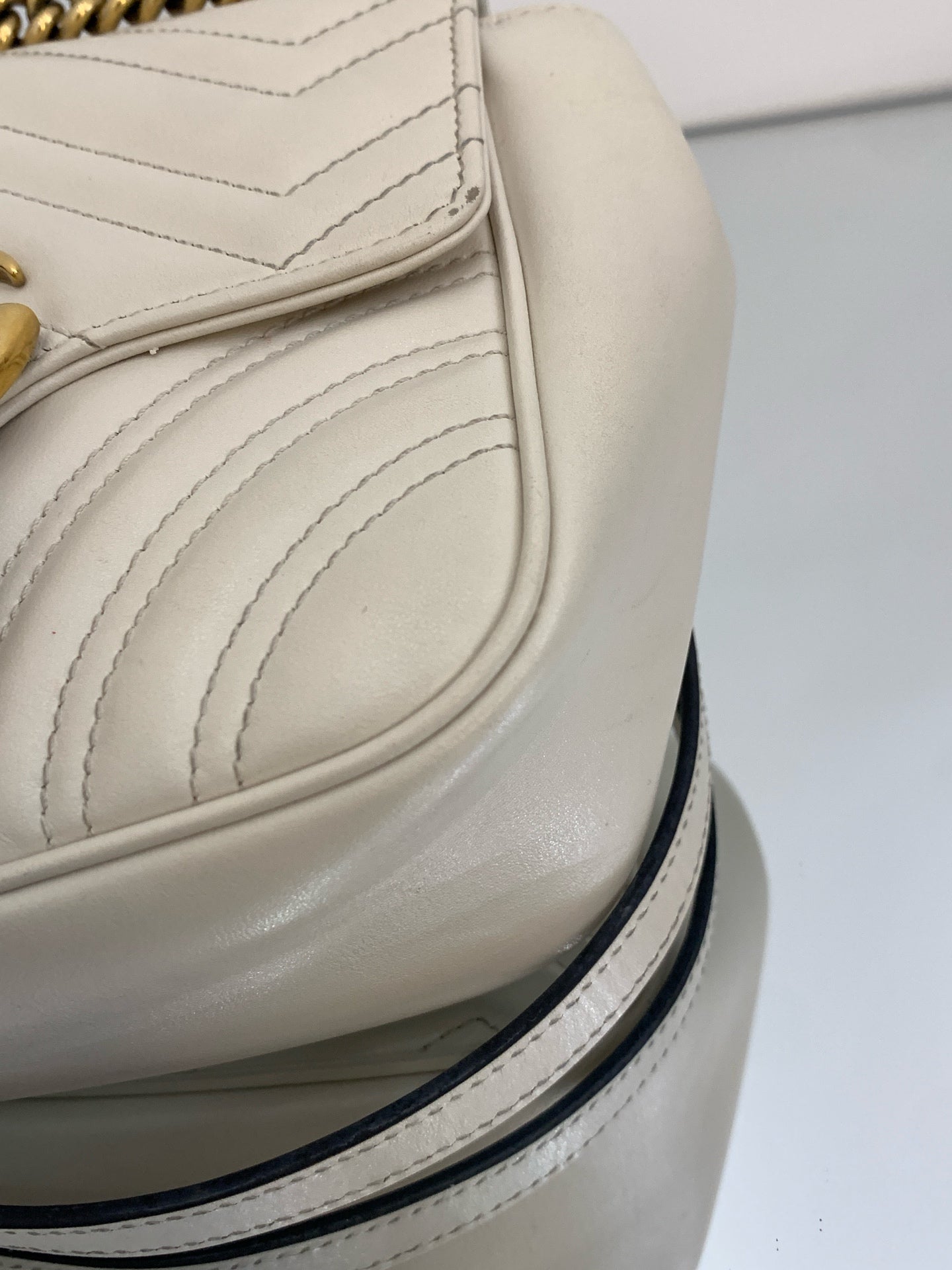 Gucci - GG Marmont - Leather - Beige
