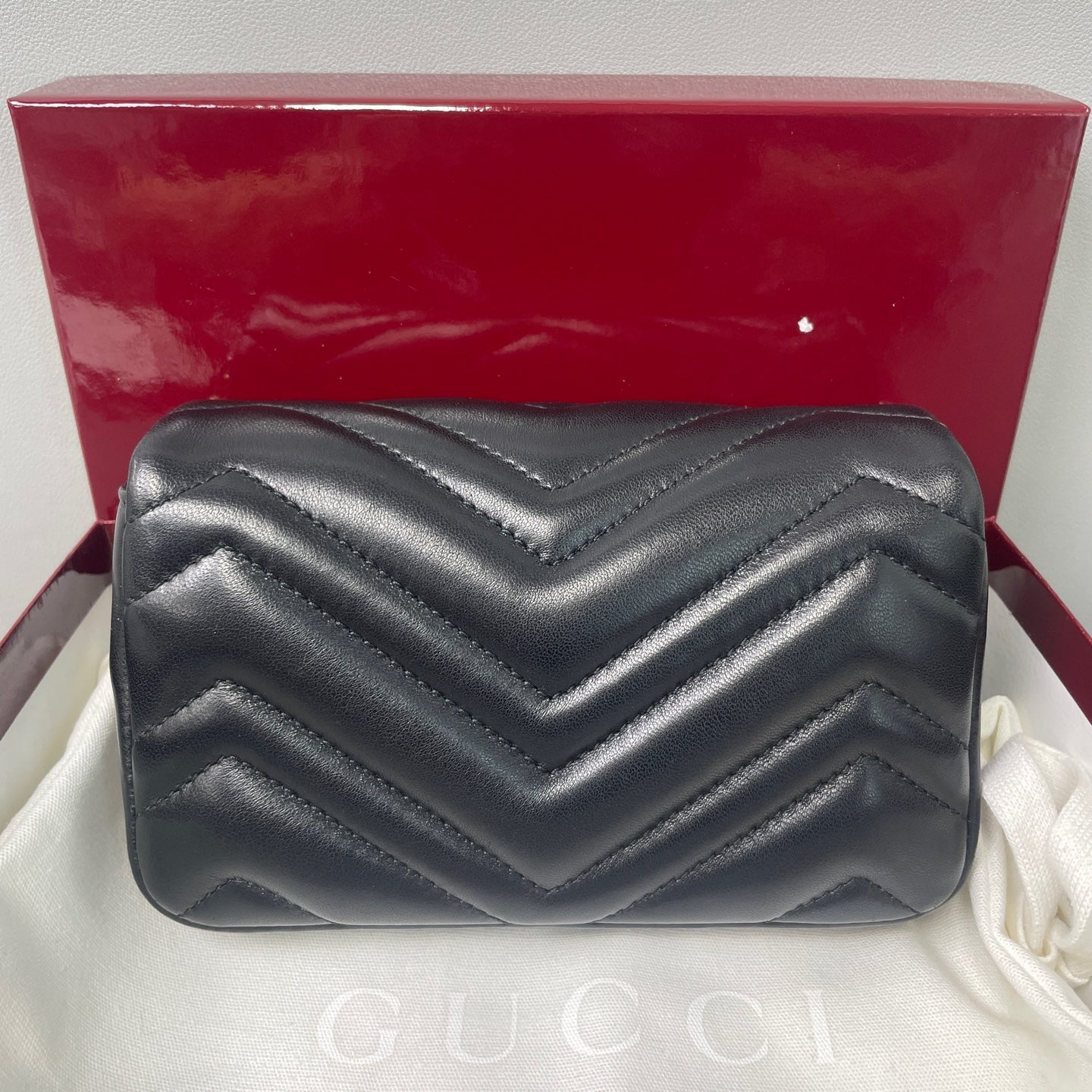 Gucci GG Marmont Lambskin Leather Black - view 8