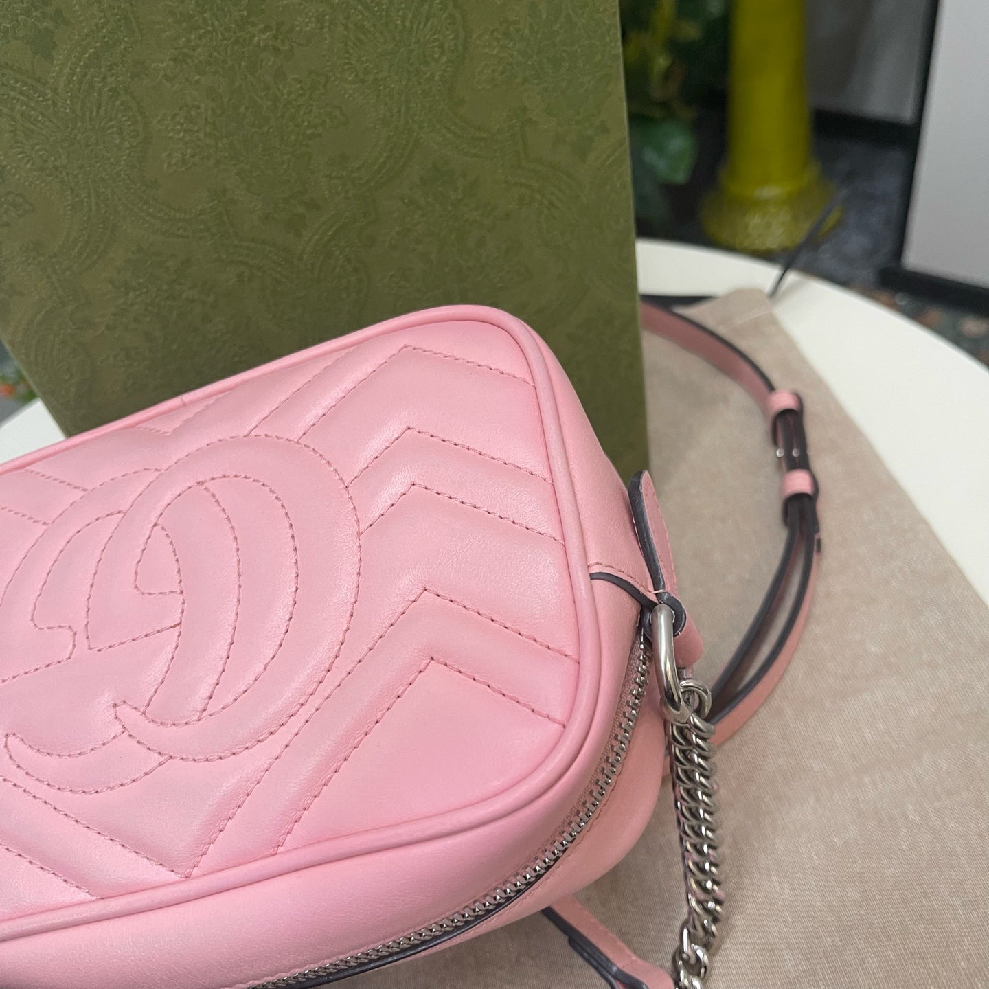 Gucci - GG Marmont Camera Bag - Leather - Pink - (mini)