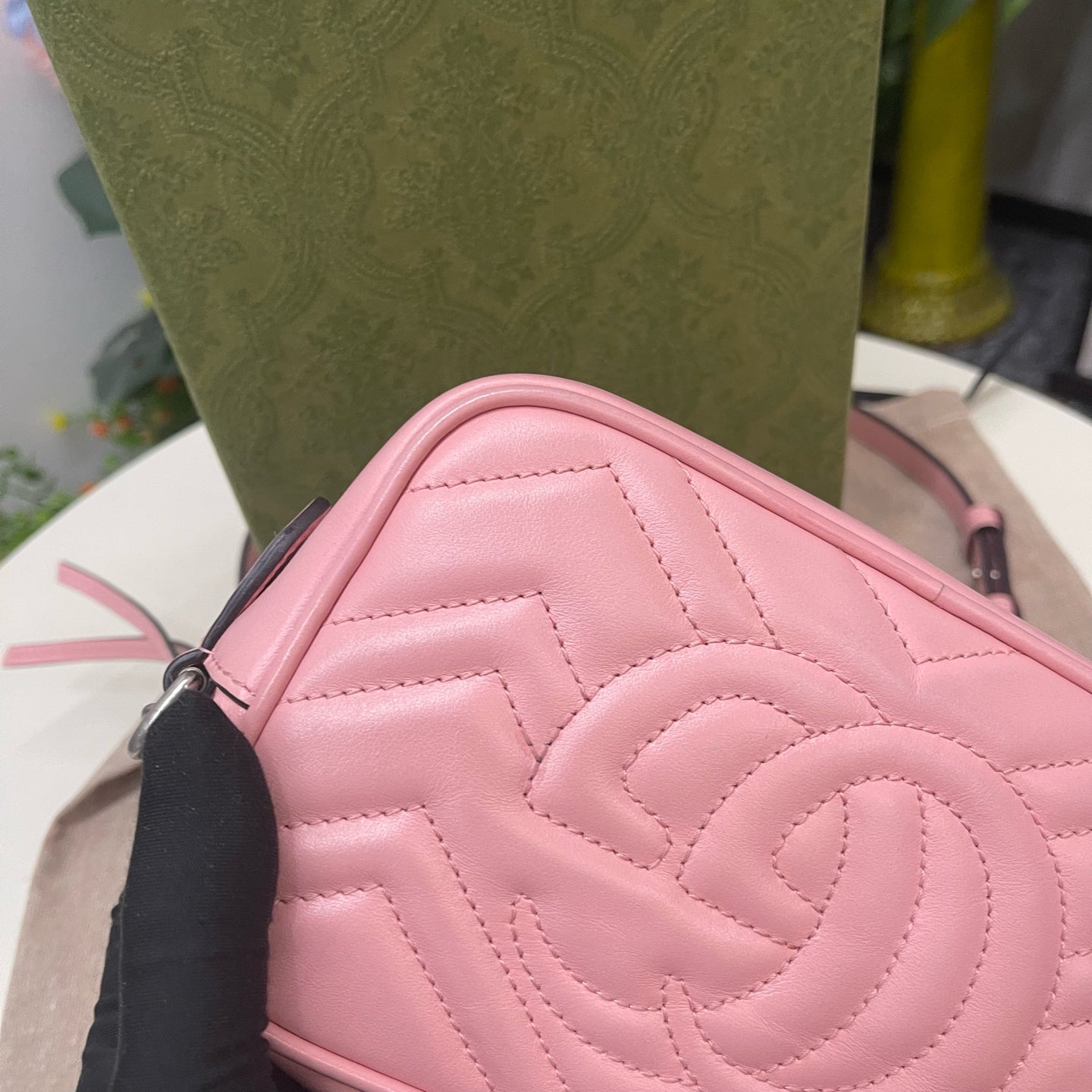 Gucci - GG Marmont Camera Bag - Leather - Pink - (mini)