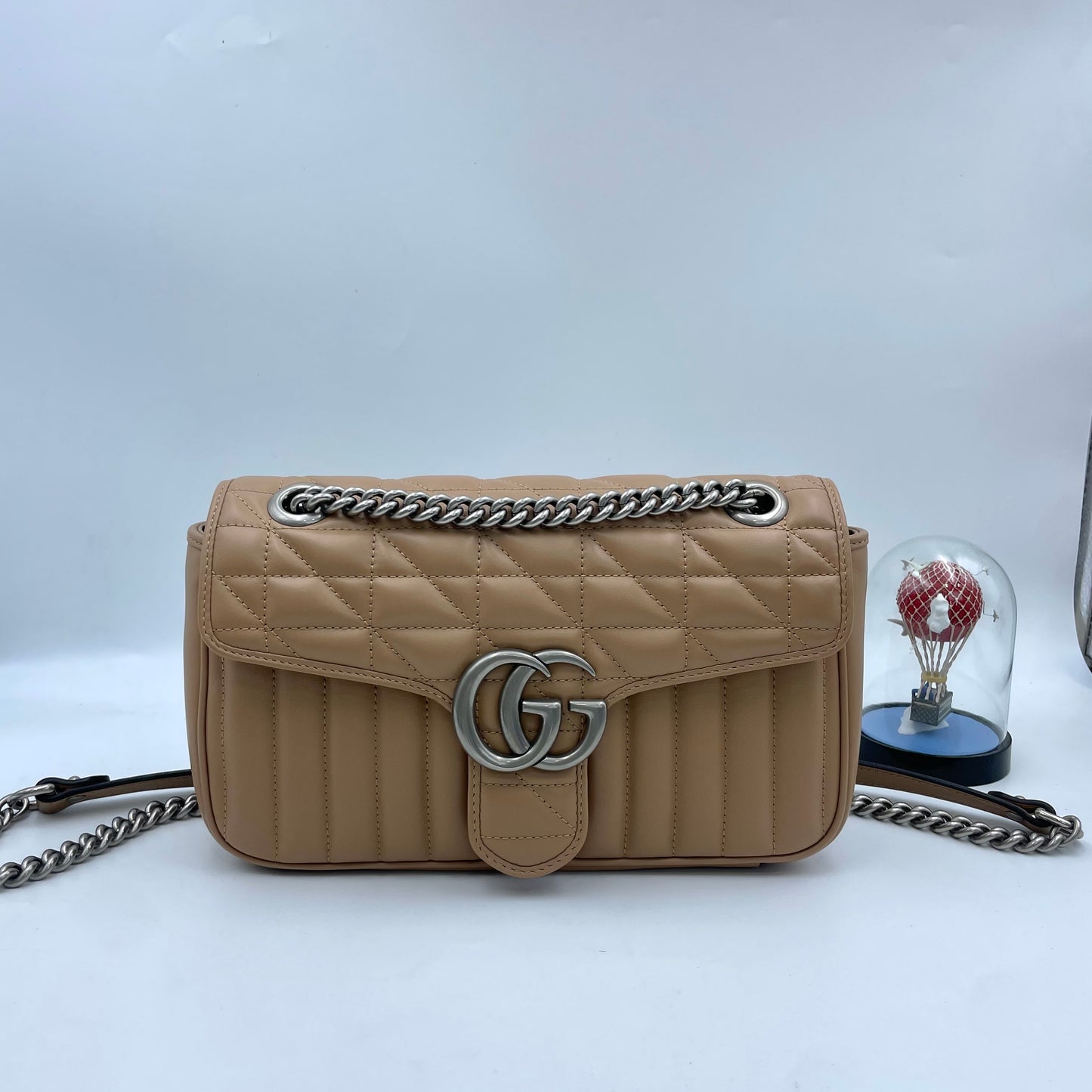 Gucci - GG Marmont - Leather - Beige - (medium)