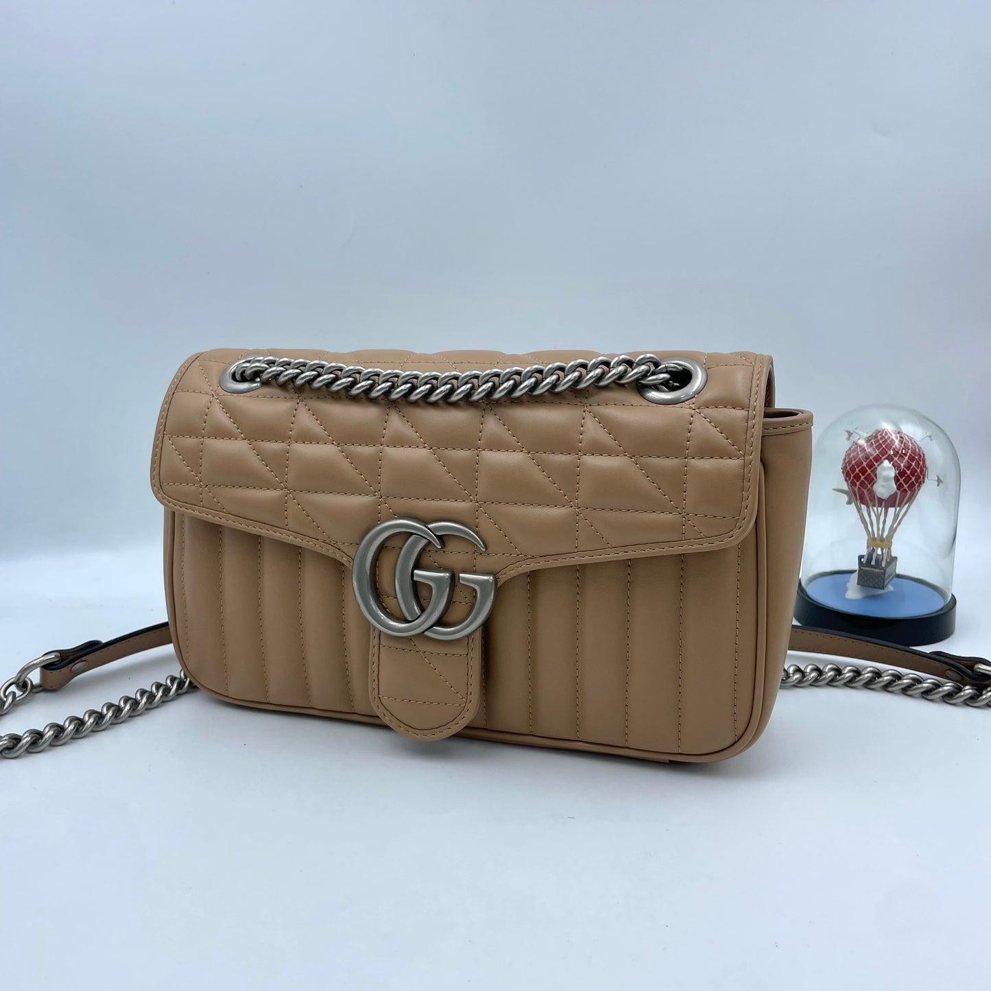 Gucci - GG Marmont - Leather - Beige - (medium)