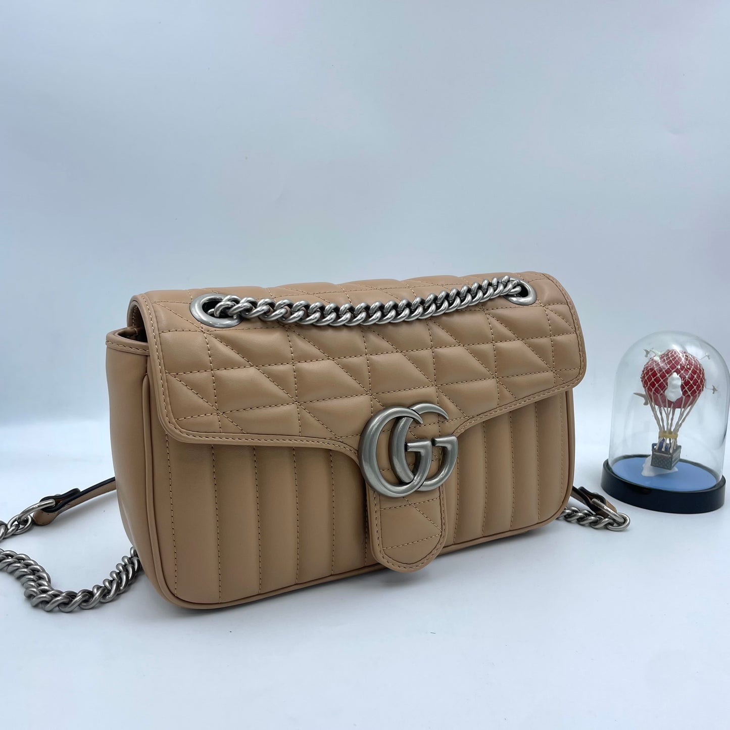 Gucci - GG Marmont - Leather - Beige - (medium)