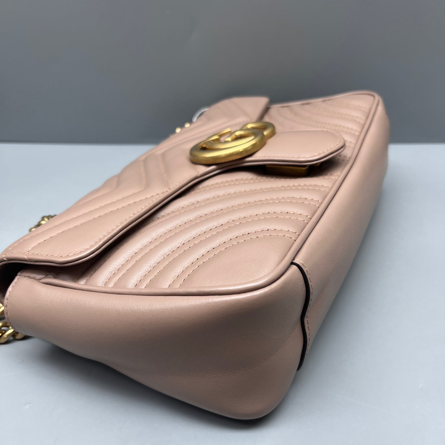 Gucci - GG Marmont - Leather - Beige - (medium)