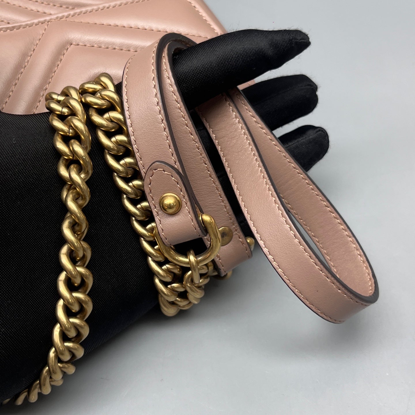 Gucci - GG Marmont - Leather - Beige - (medium)