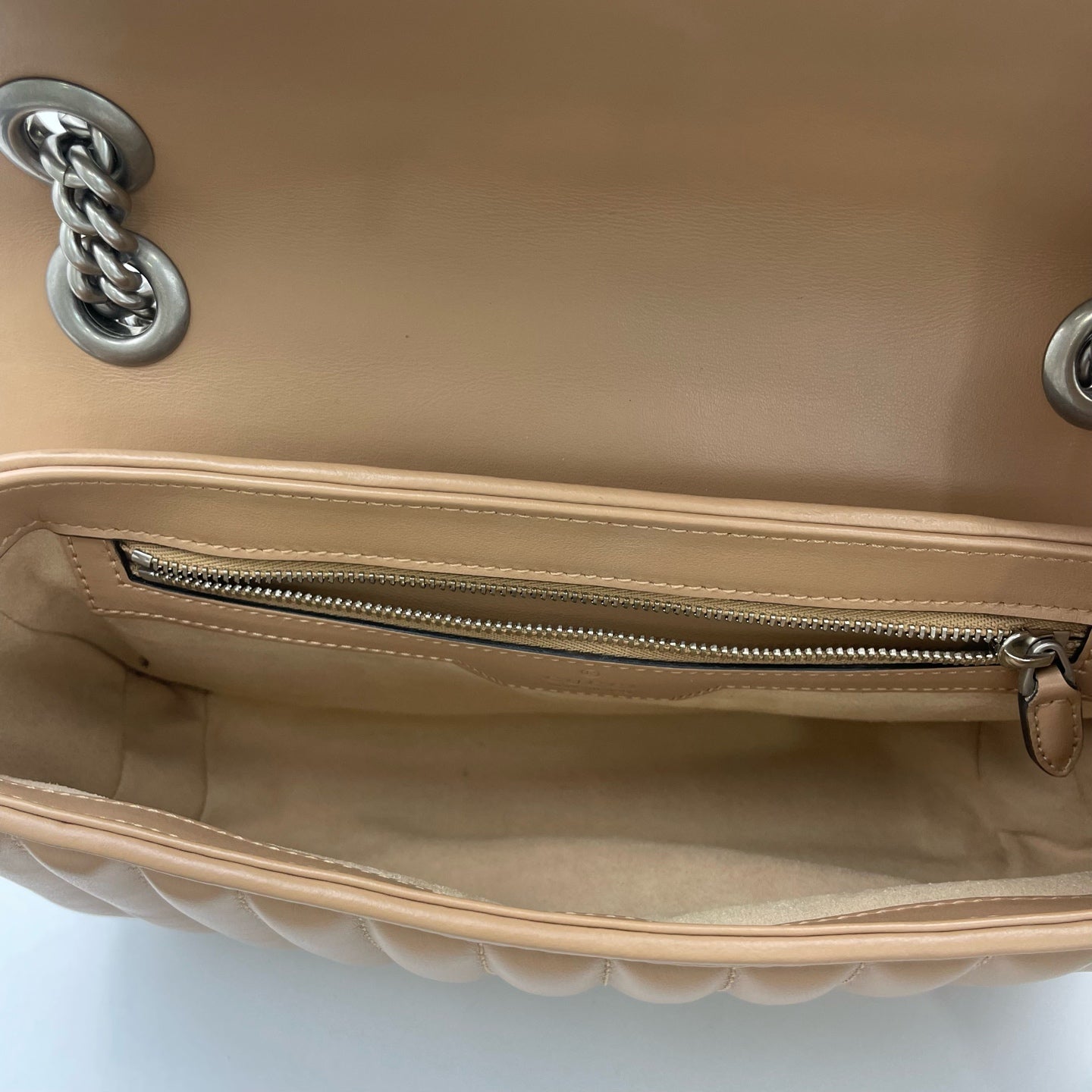 Gucci - GG Marmont - Leather - Beige - (medium)
