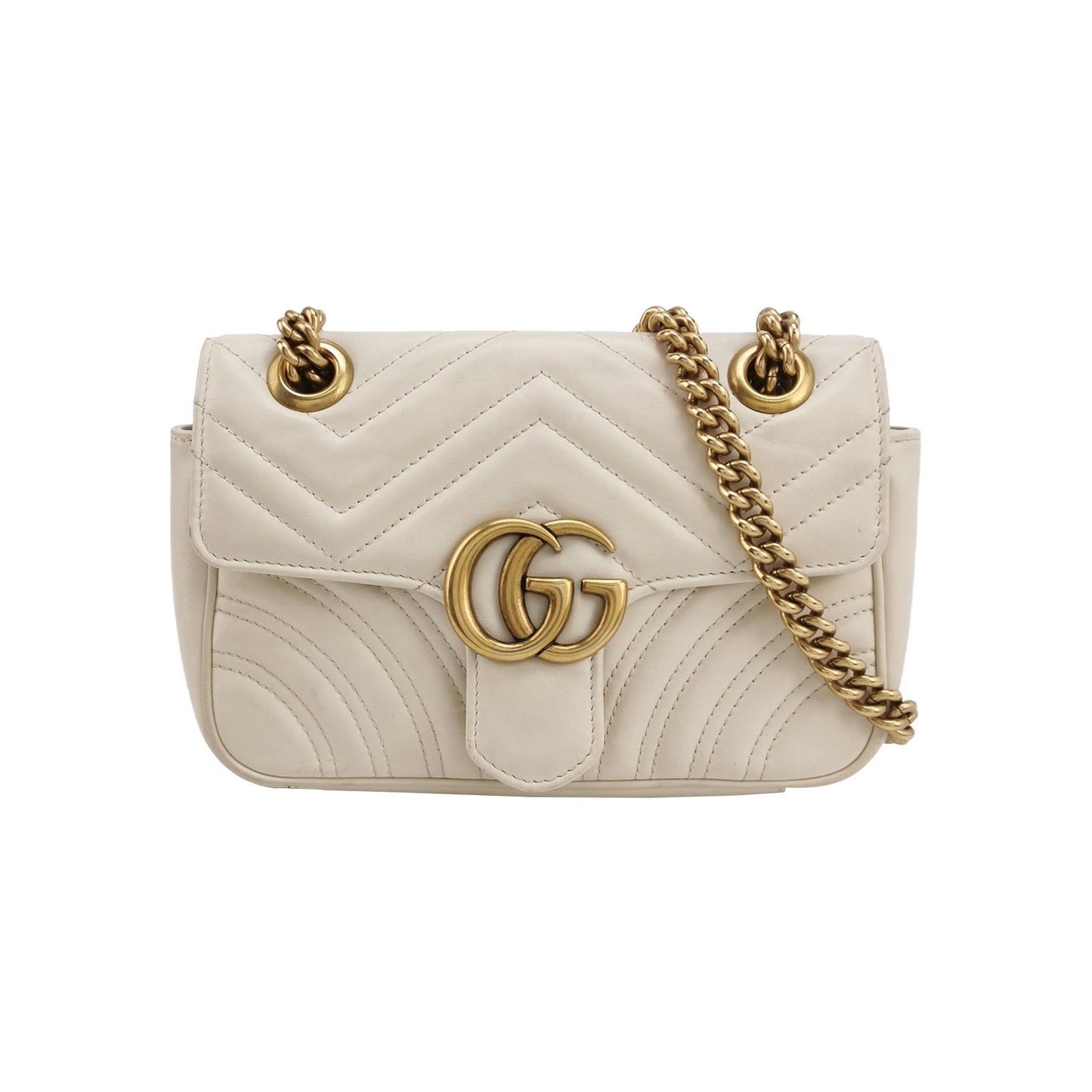 Gucci - GG Marmont - Leather - Beige - (mini)