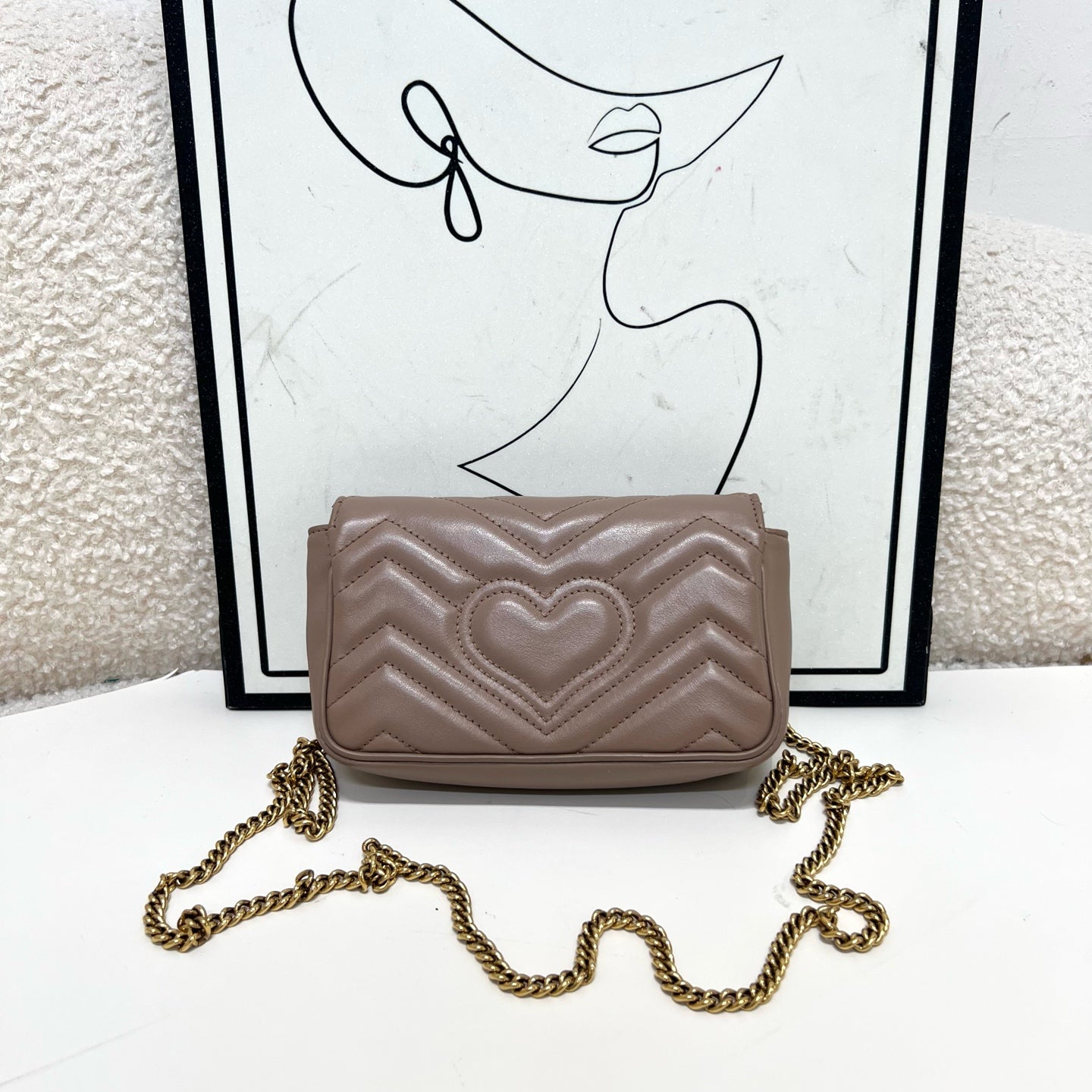 Gucci - GG Marmont - Leather - Beige - (mini)