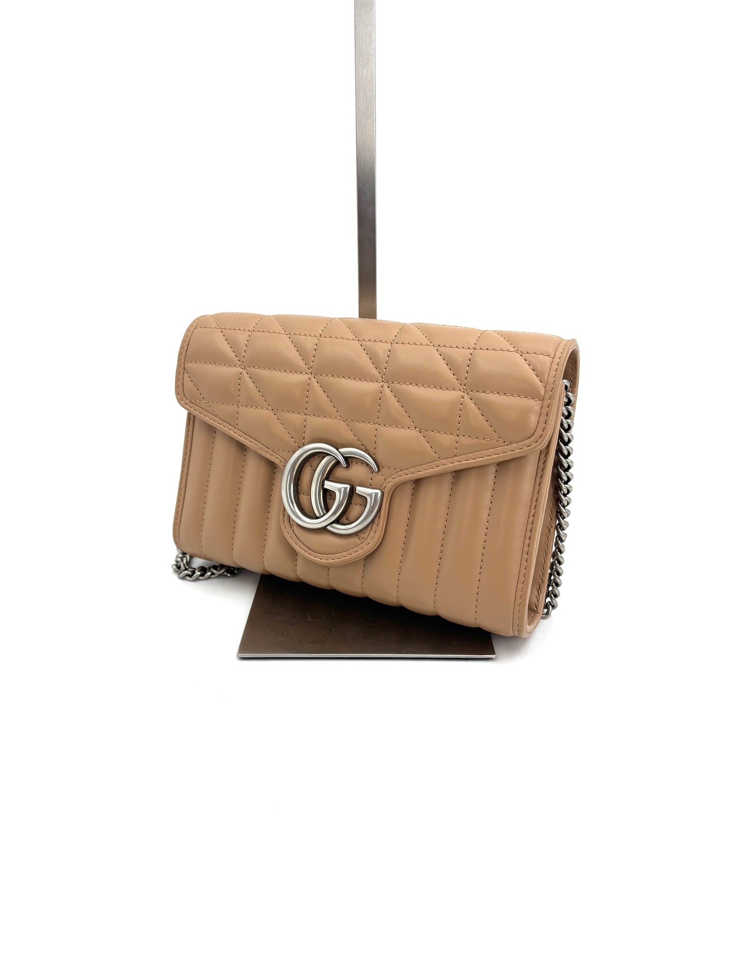 Gucci - GG Marmont - Leather - Beige - (mini)