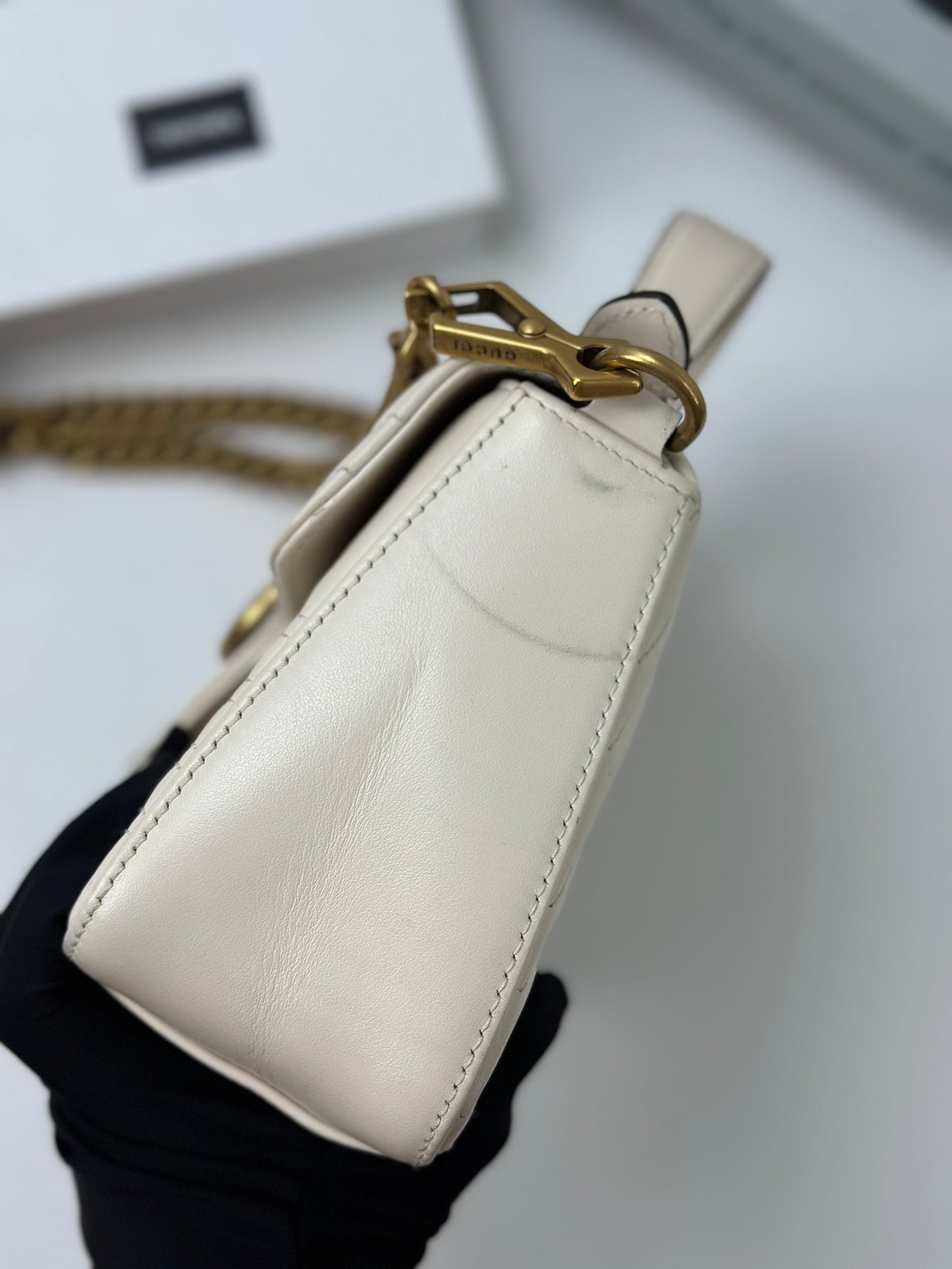 Gucci - GG Marmont - Leather - Beige - (mini)