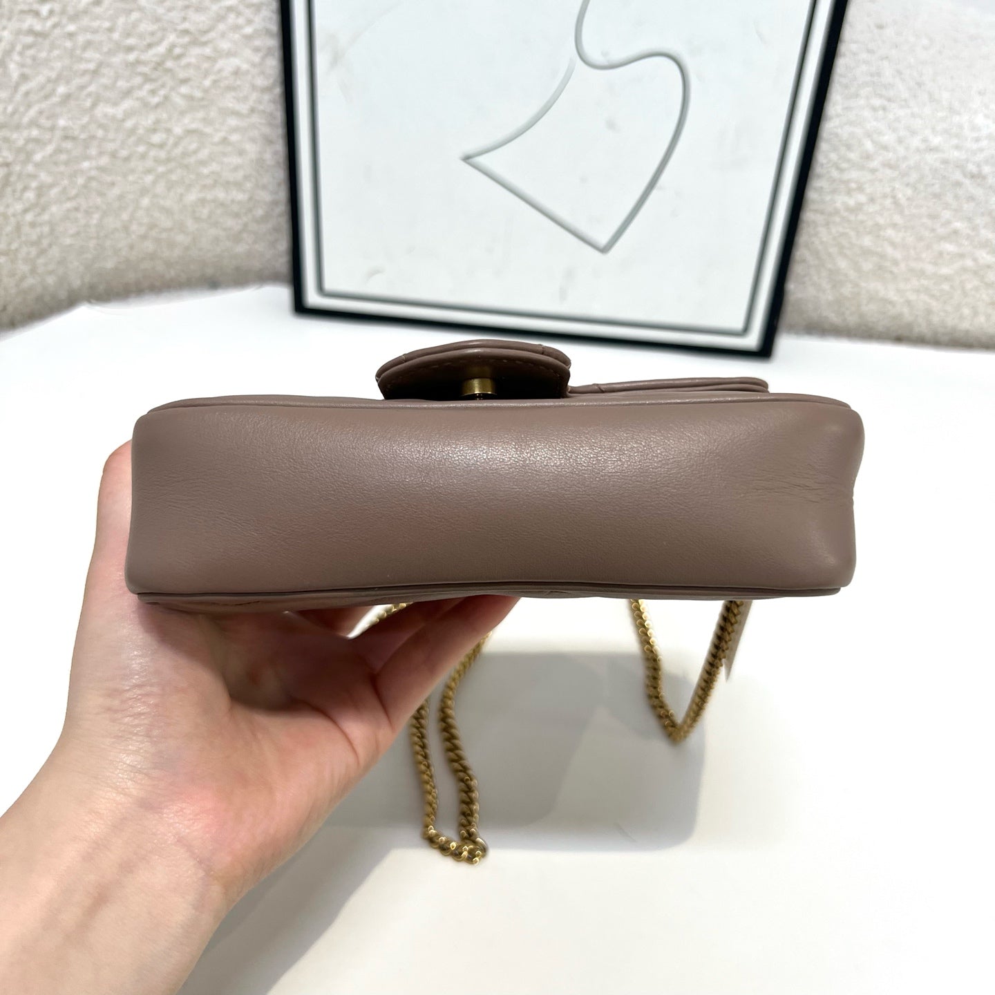 Gucci - GG Marmont - Leather - Beige - (mini)