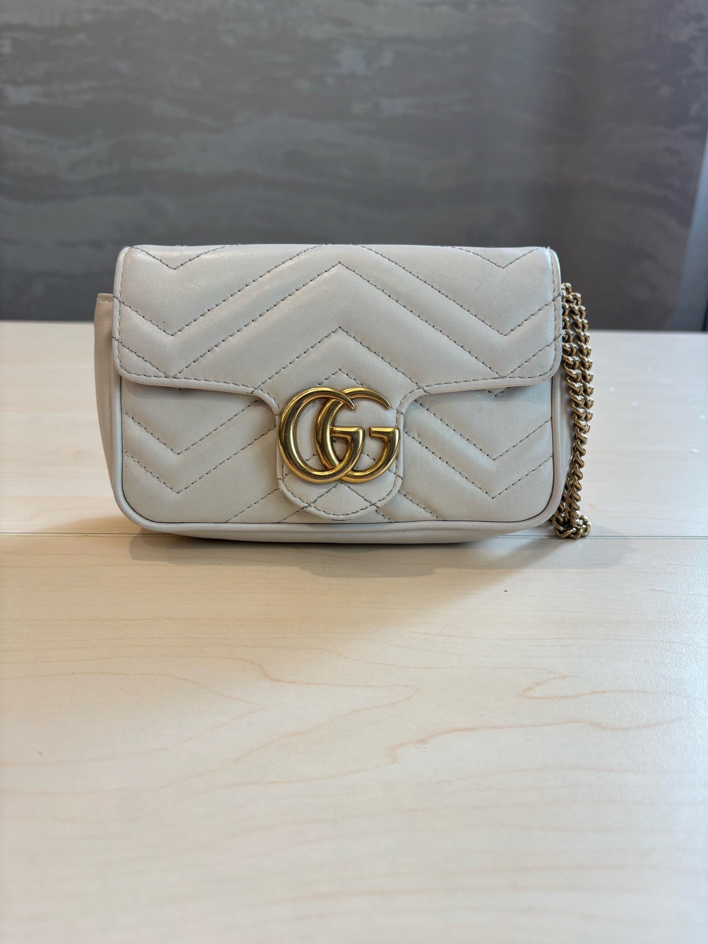 Gucci - GG Marmont - Leather - Beige - (mini)
