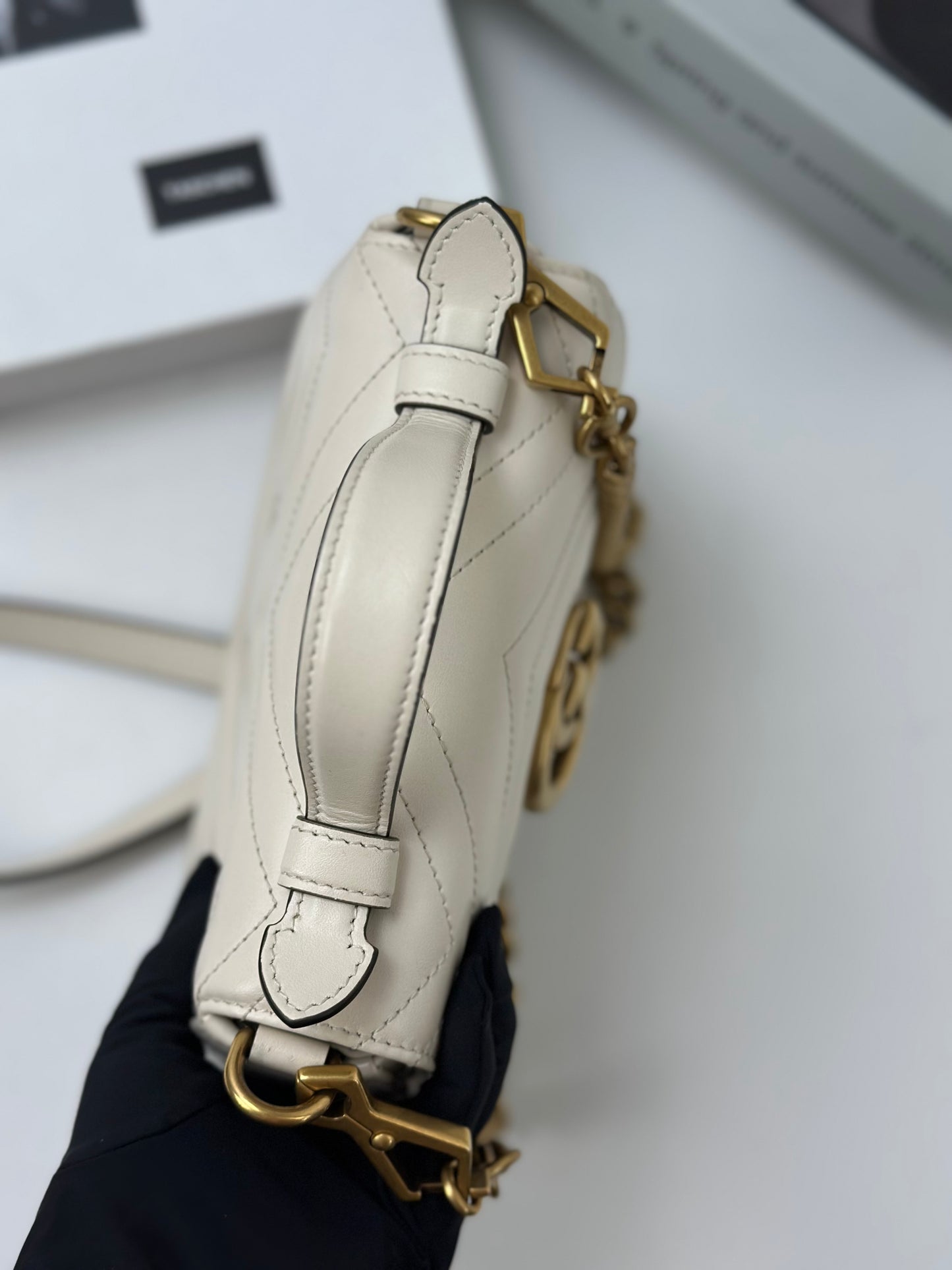 Gucci - GG Marmont - Leather - Beige - (mini)