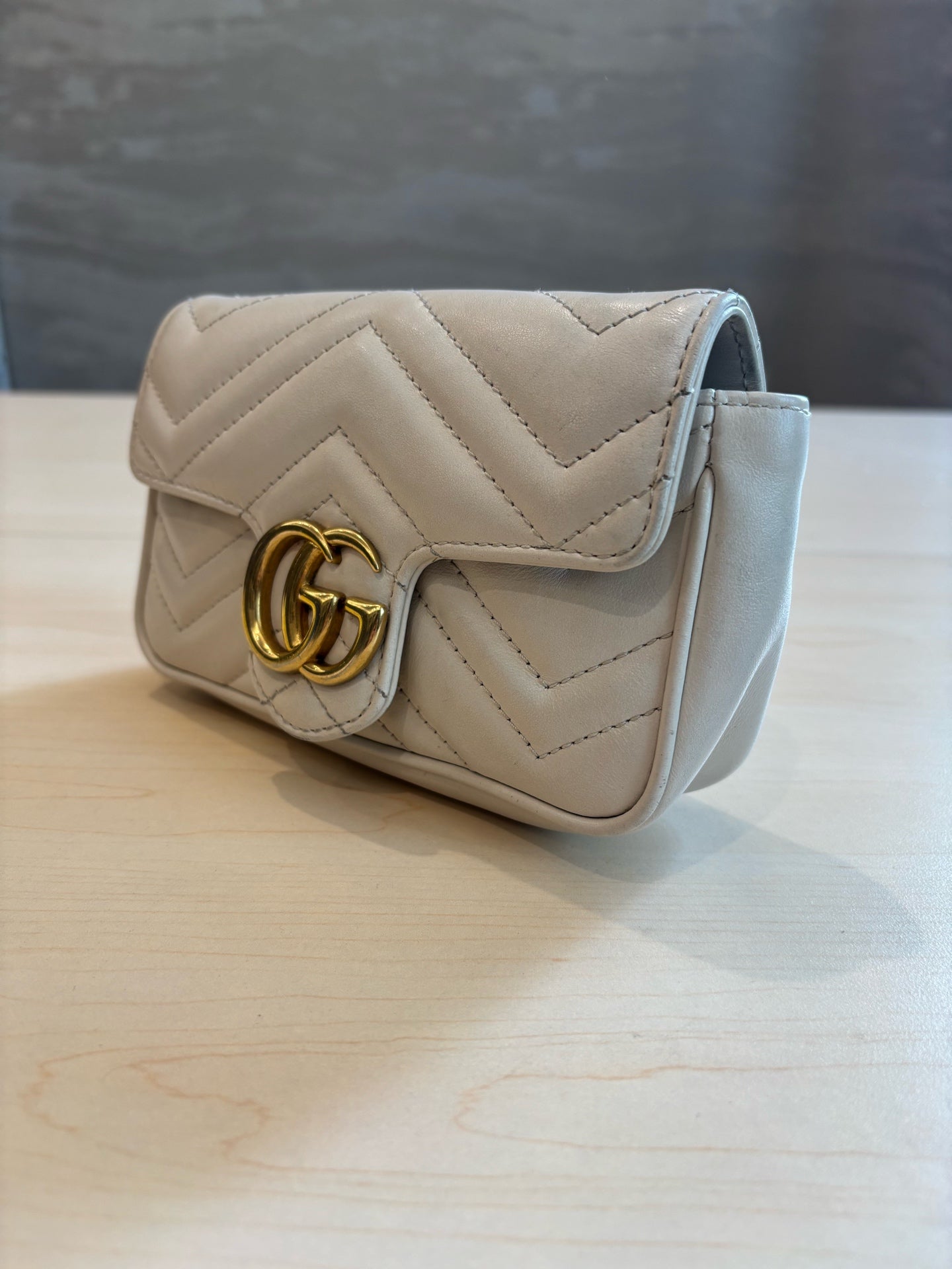 Gucci - GG Marmont - Leather - Beige - (mini)