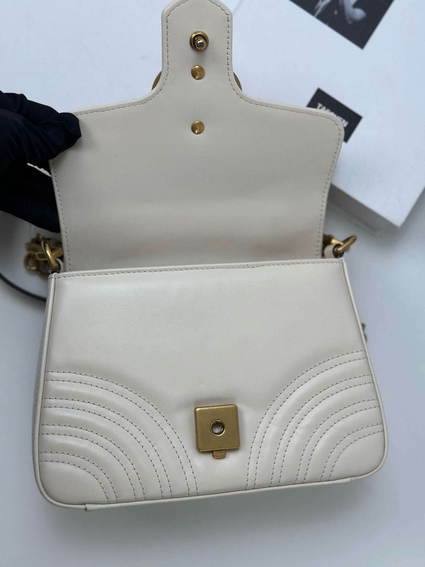 Gucci - GG Marmont - Leather - Beige - (mini)