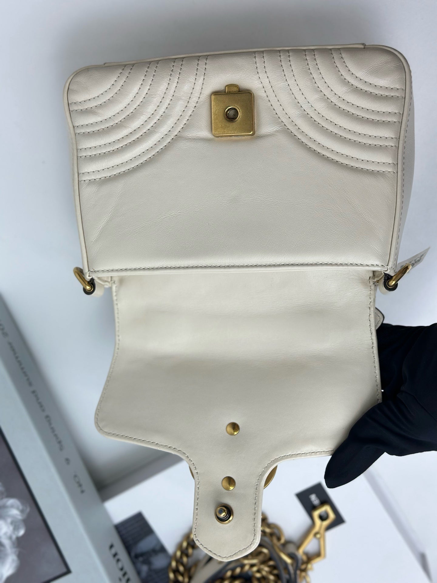 Gucci - GG Marmont - Leather - Beige - (mini)