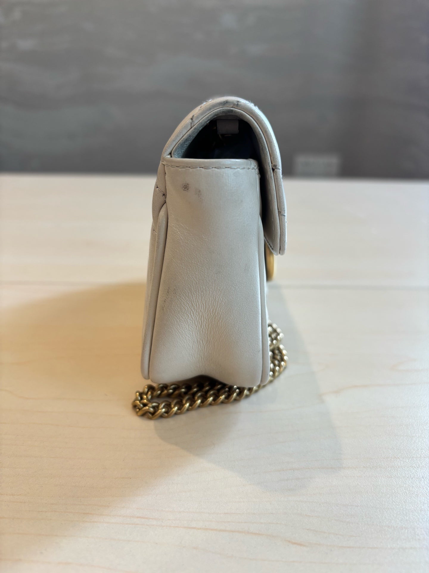 Gucci - GG Marmont - Leather - Beige - (mini)