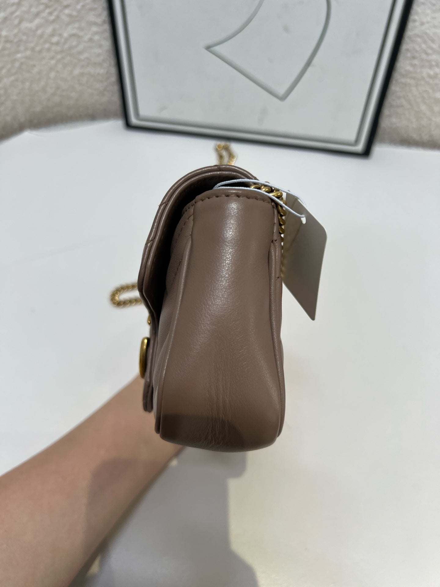 Gucci - GG Marmont - Leather - Beige - (mini)