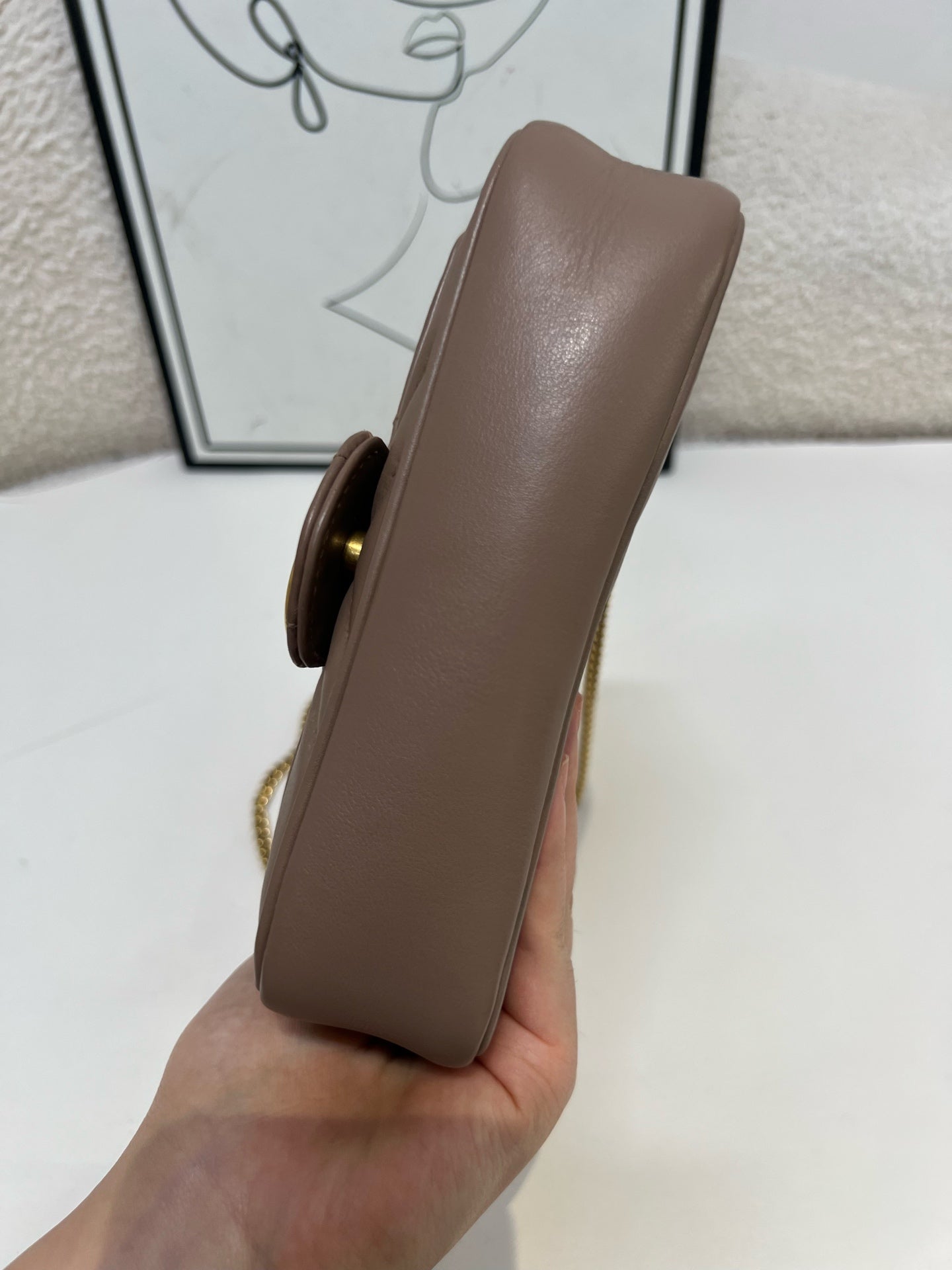 Gucci - GG Marmont - Leather - Beige - (mini)
