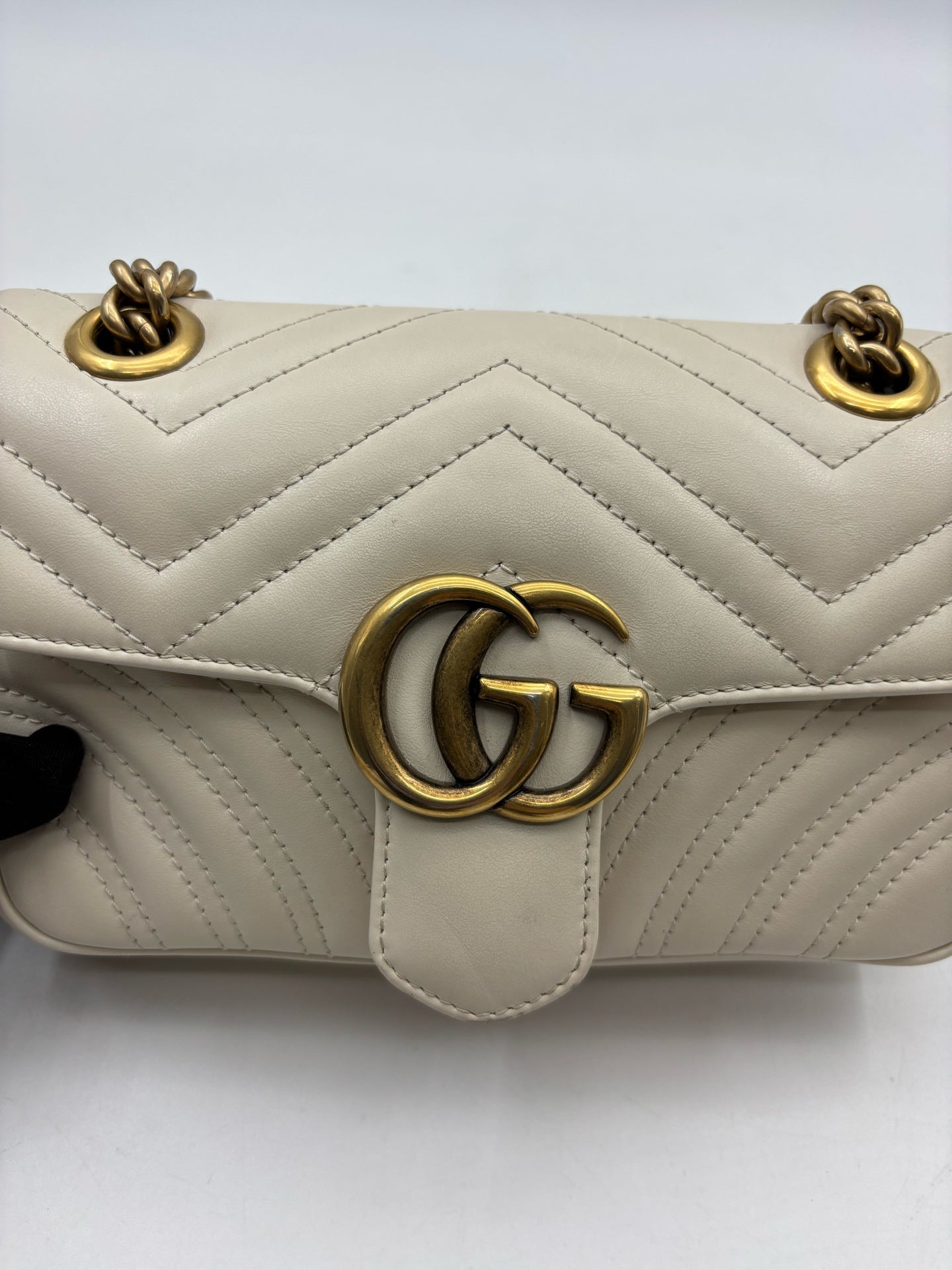 Gucci - GG Marmont - Leather - Beige - (mini)