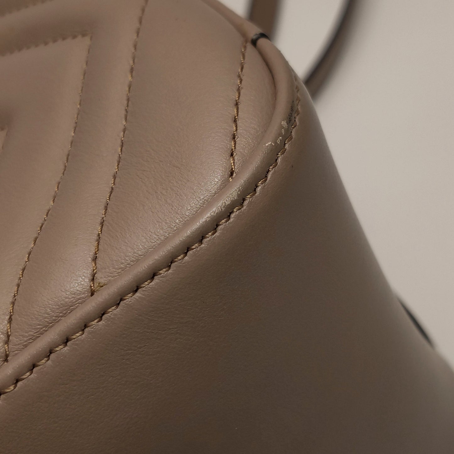 Gucci - GG Marmont - Leather - Beige - (mini)