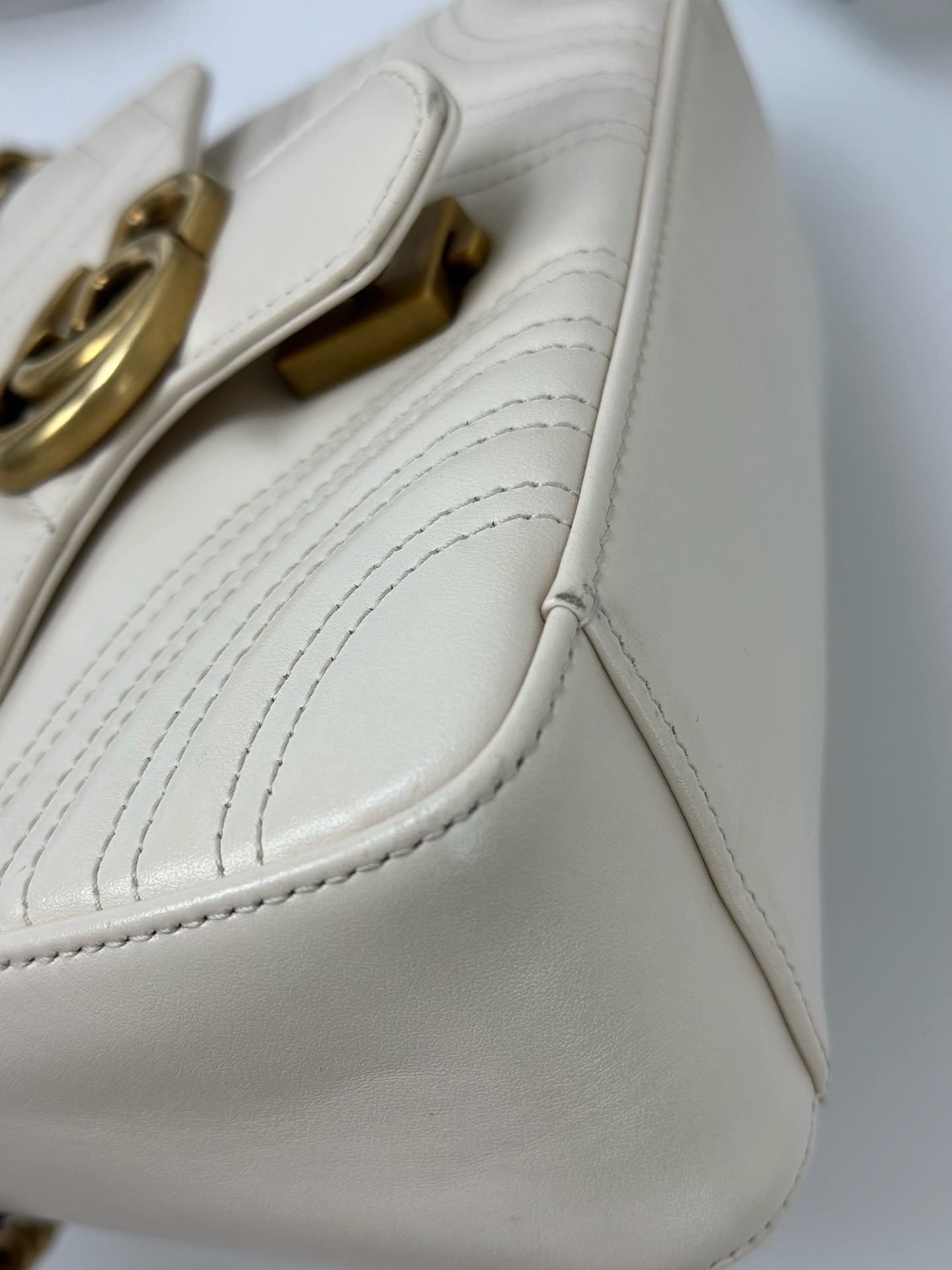 Gucci - GG Marmont - Leather - Beige - (mini)