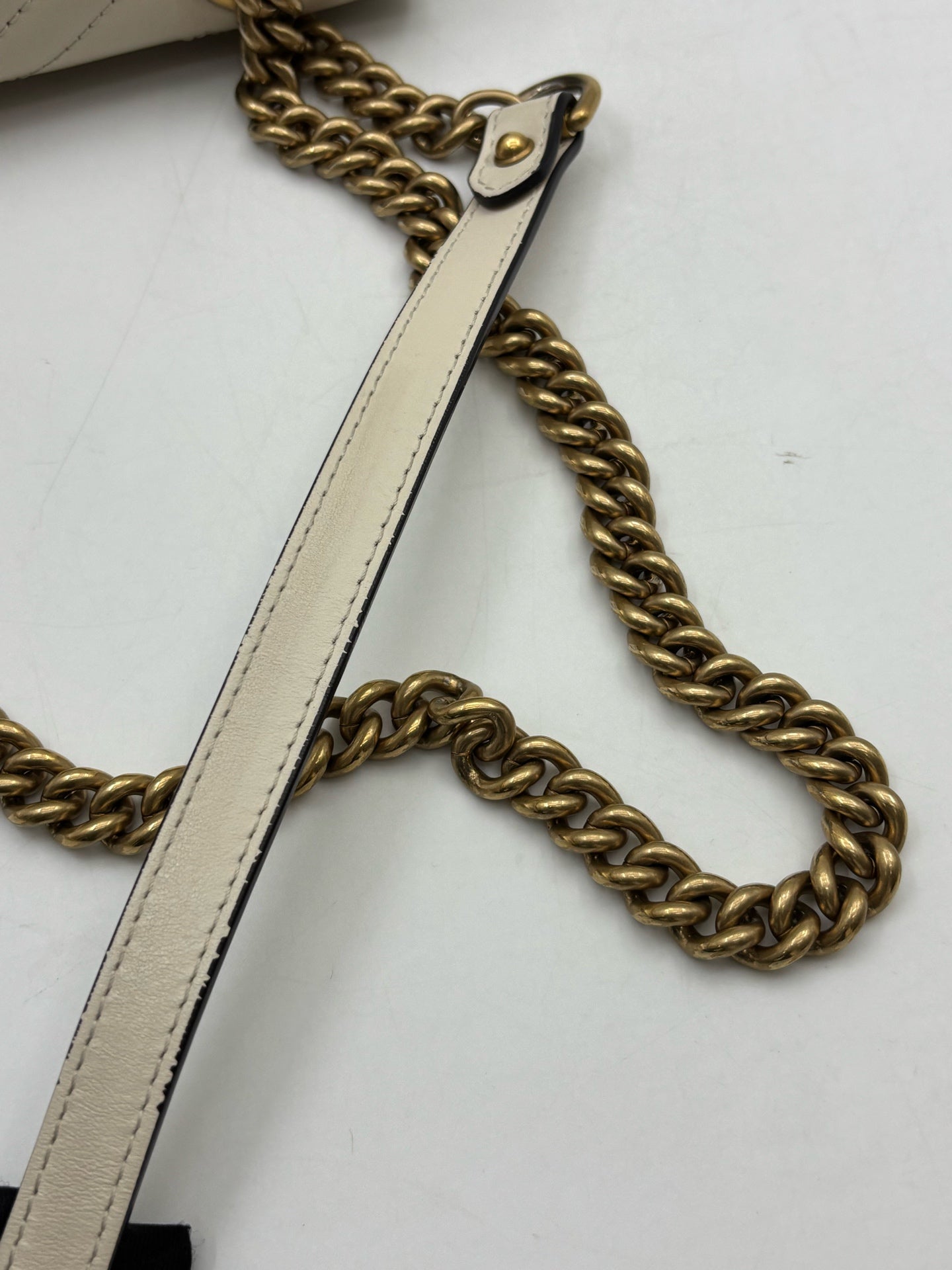 Gucci - GG Marmont - Leather - Beige - (mini)