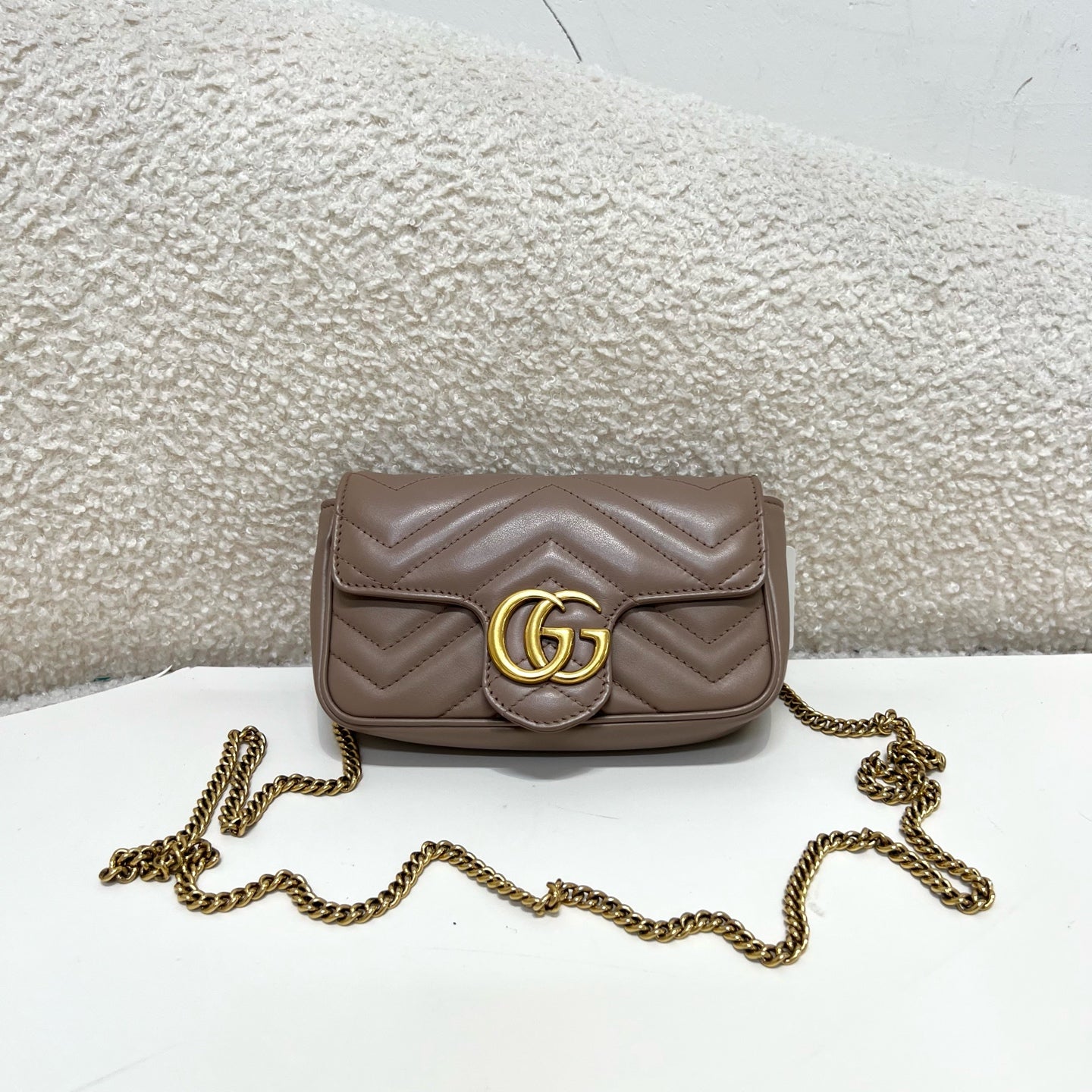 Gucci - GG Marmont - Leather - Beige - (mini)