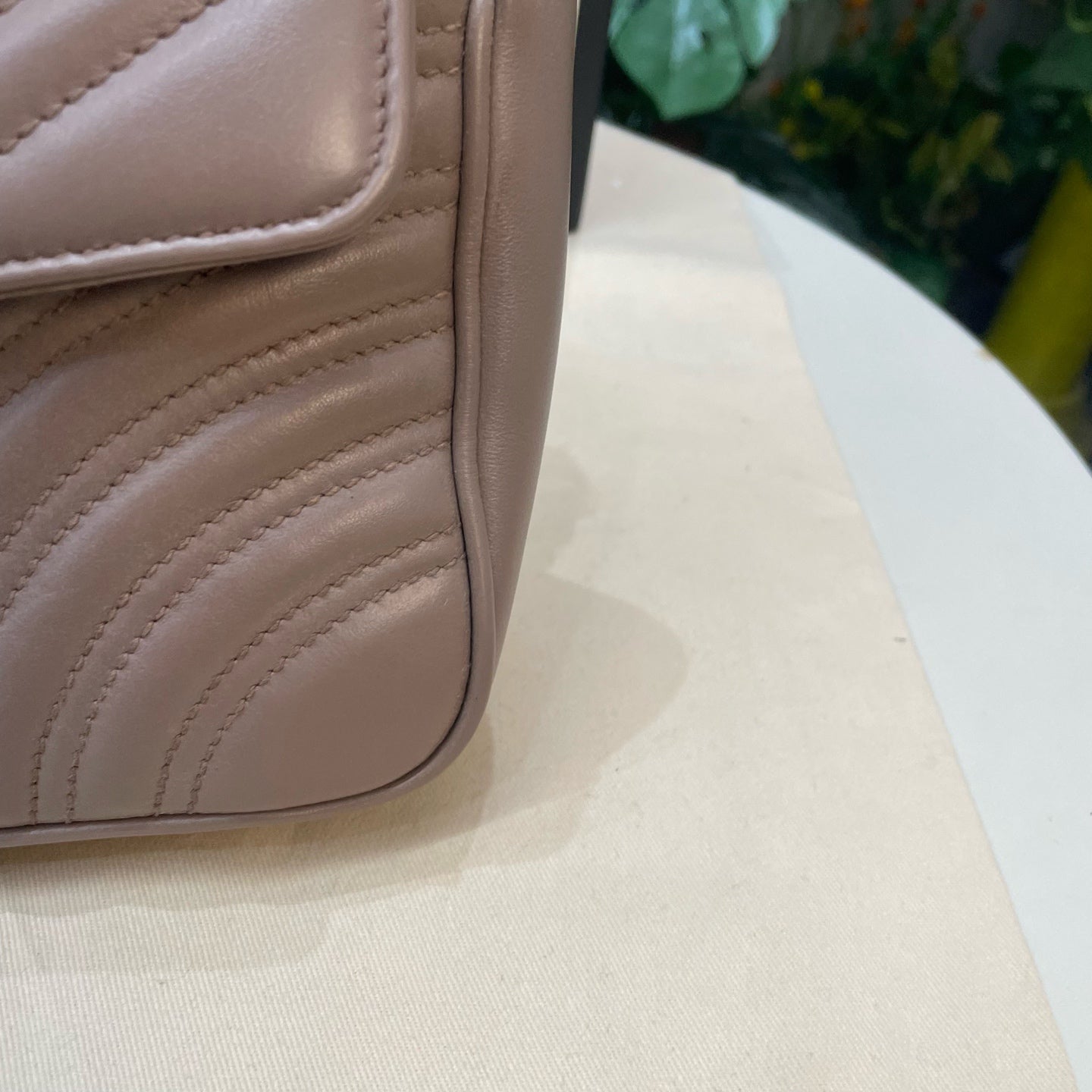 Gucci - GG Marmont - Leather - Beige - (small)