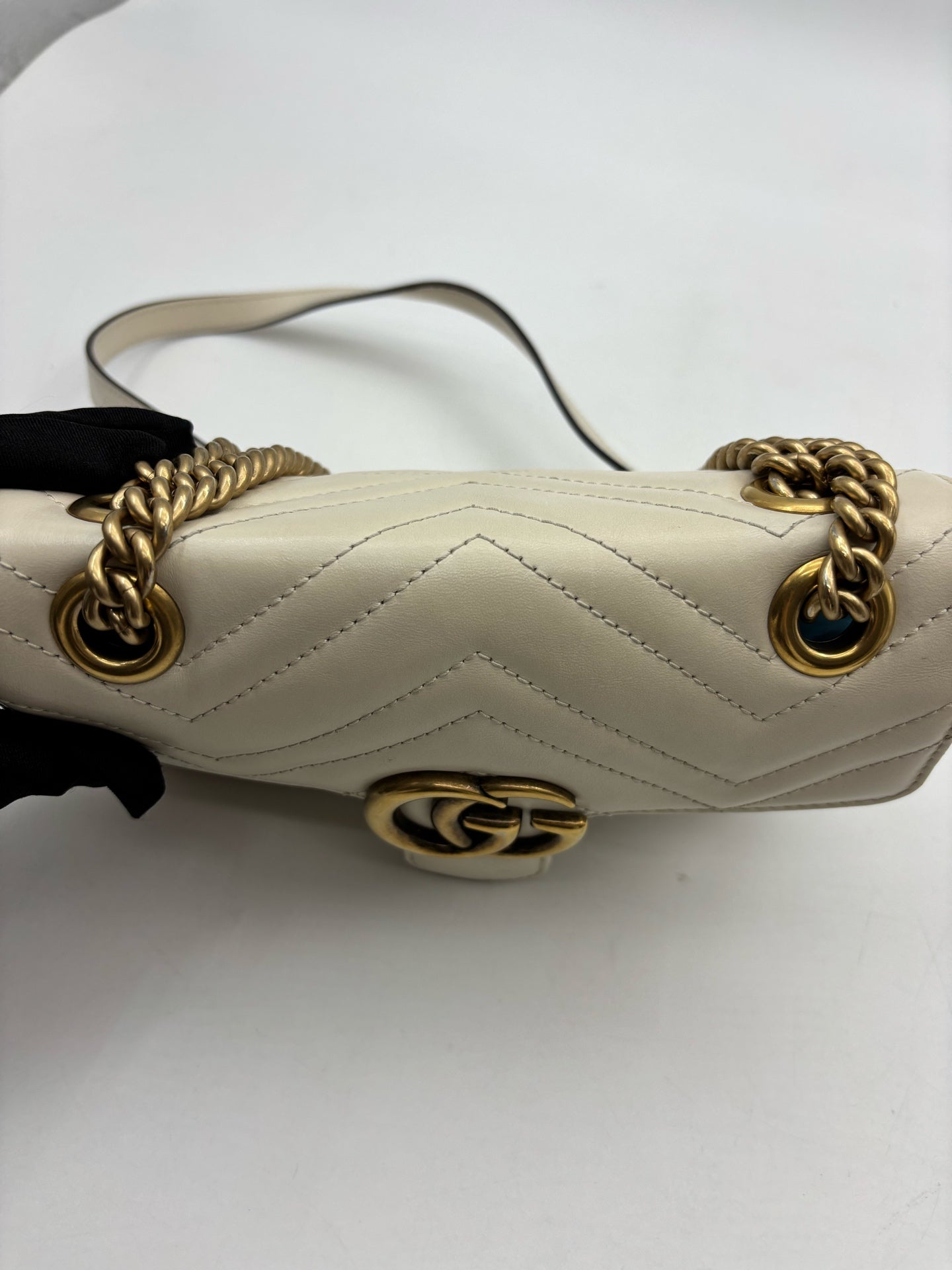 Gucci - GG Marmont - Leather - Beige - (small)