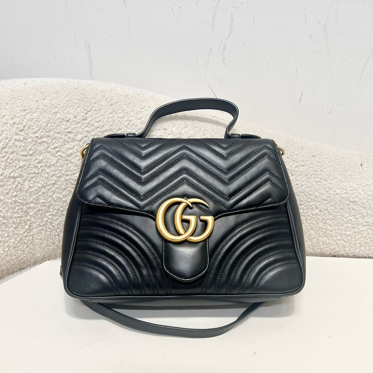 Gucci - GG Marmont - Leather - Black
