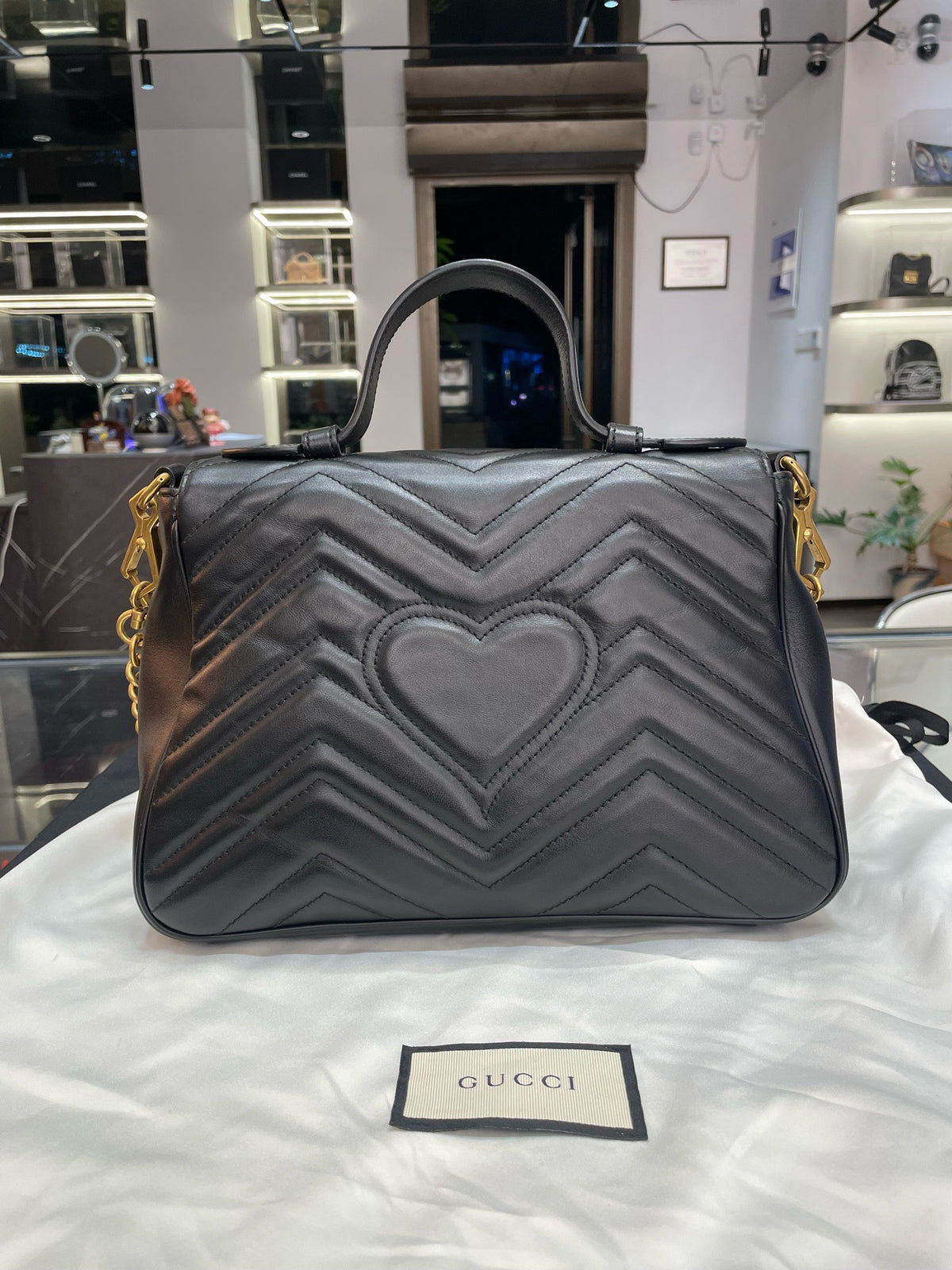 Gucci - GG Marmont - Leather - Black