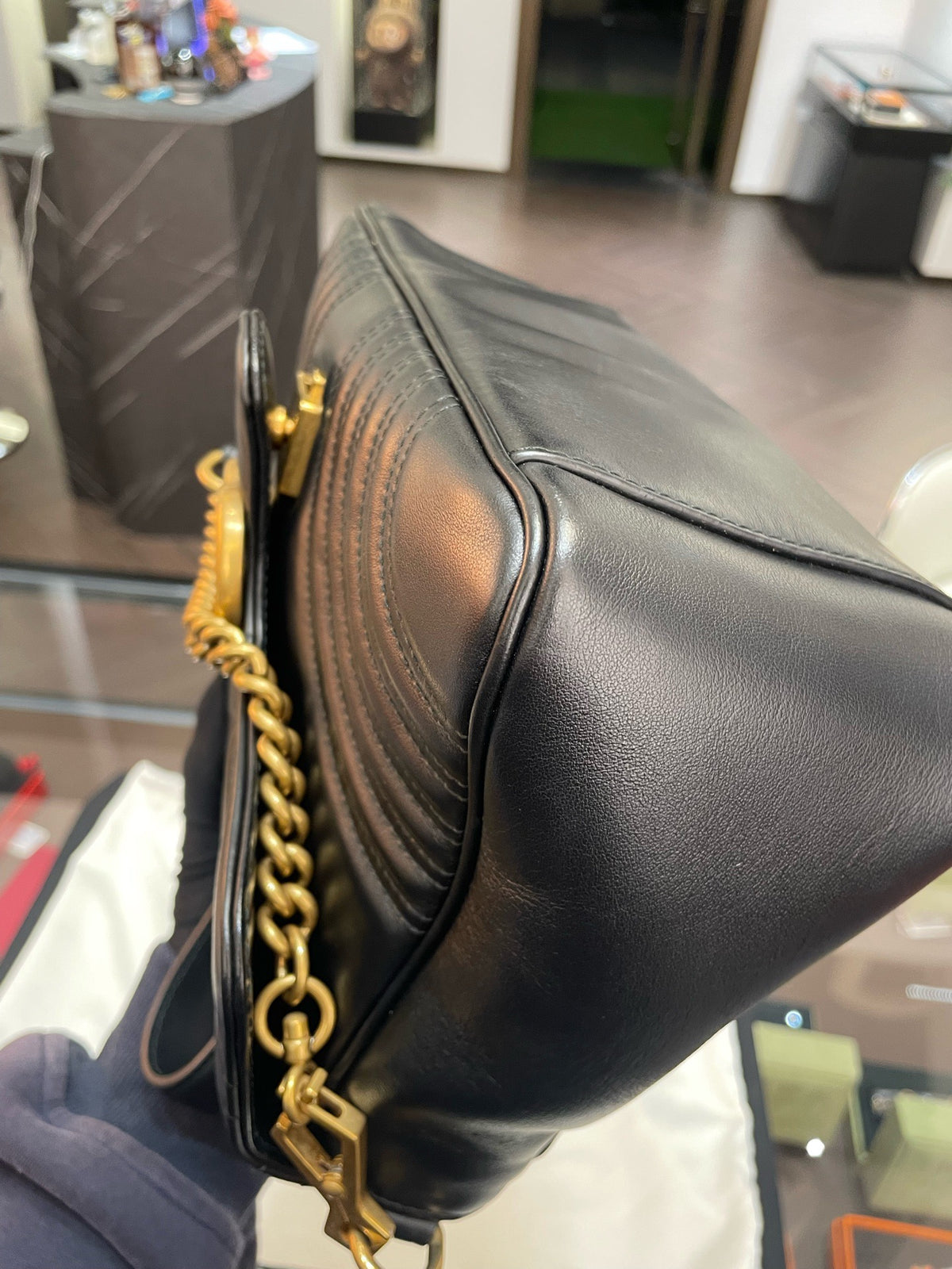 Gucci - GG Marmont - Leather - Black