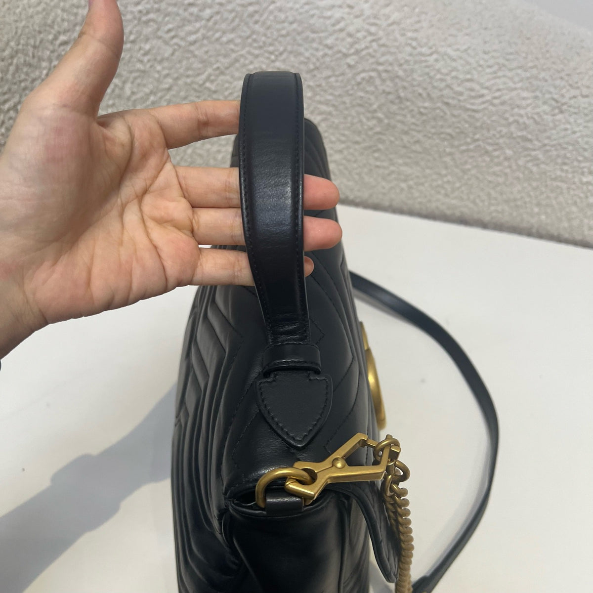 Gucci - GG Marmont - Leather - Black