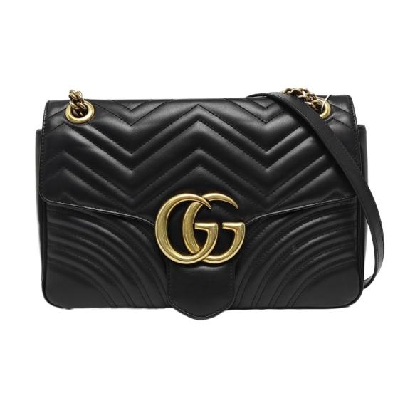 Gucci - GG Marmont - Leather - Black - (medium)