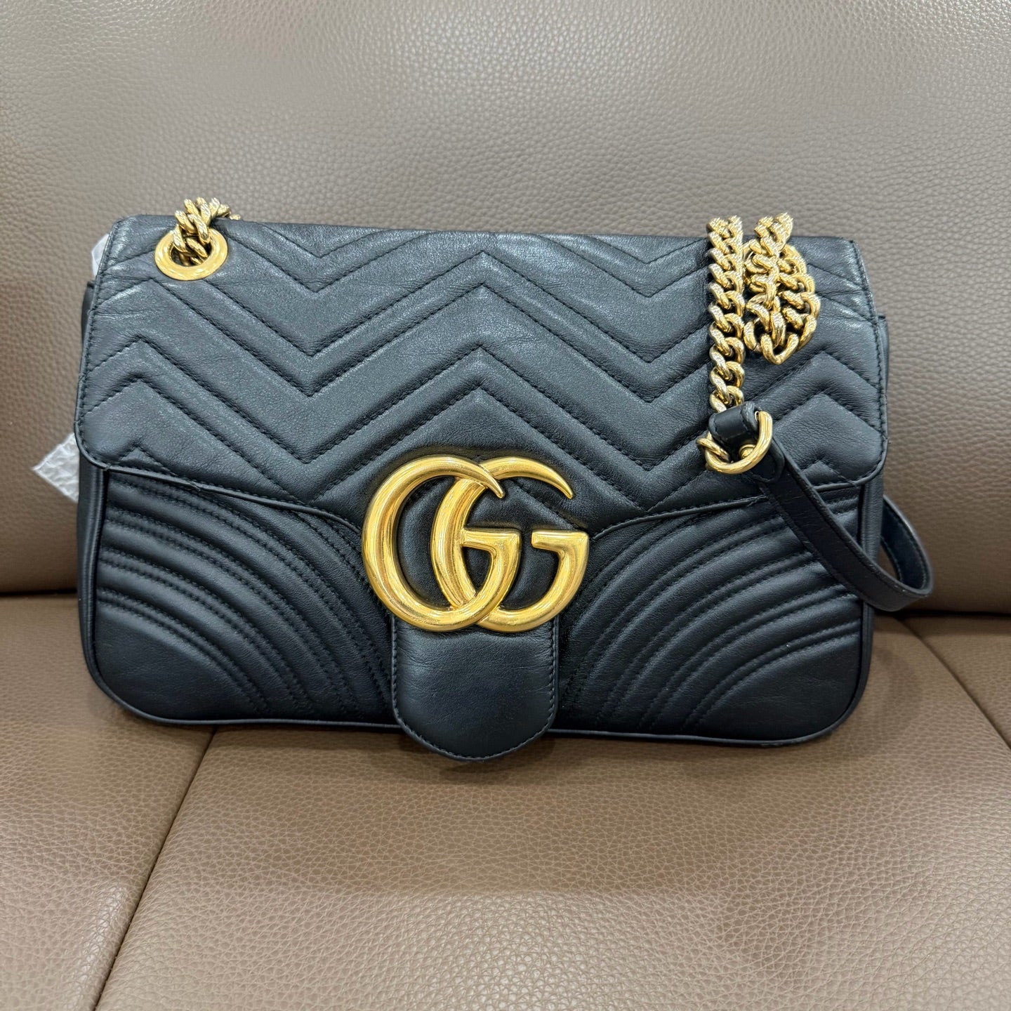 Gucci - GG Marmont - Leather - Black - (medium)