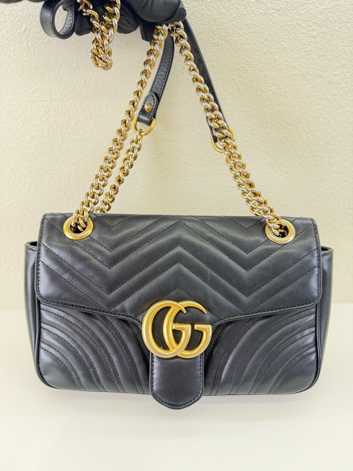 Gucci - GG Marmont - Leather - Black - (medium)