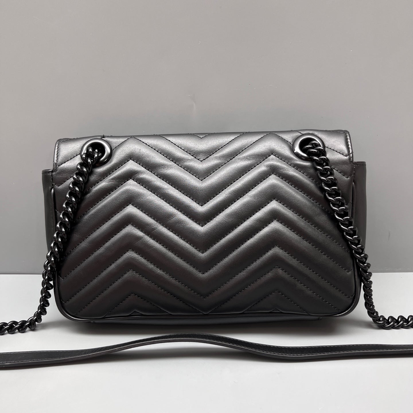 Gucci - GG Marmont - Leather - Black - (medium)