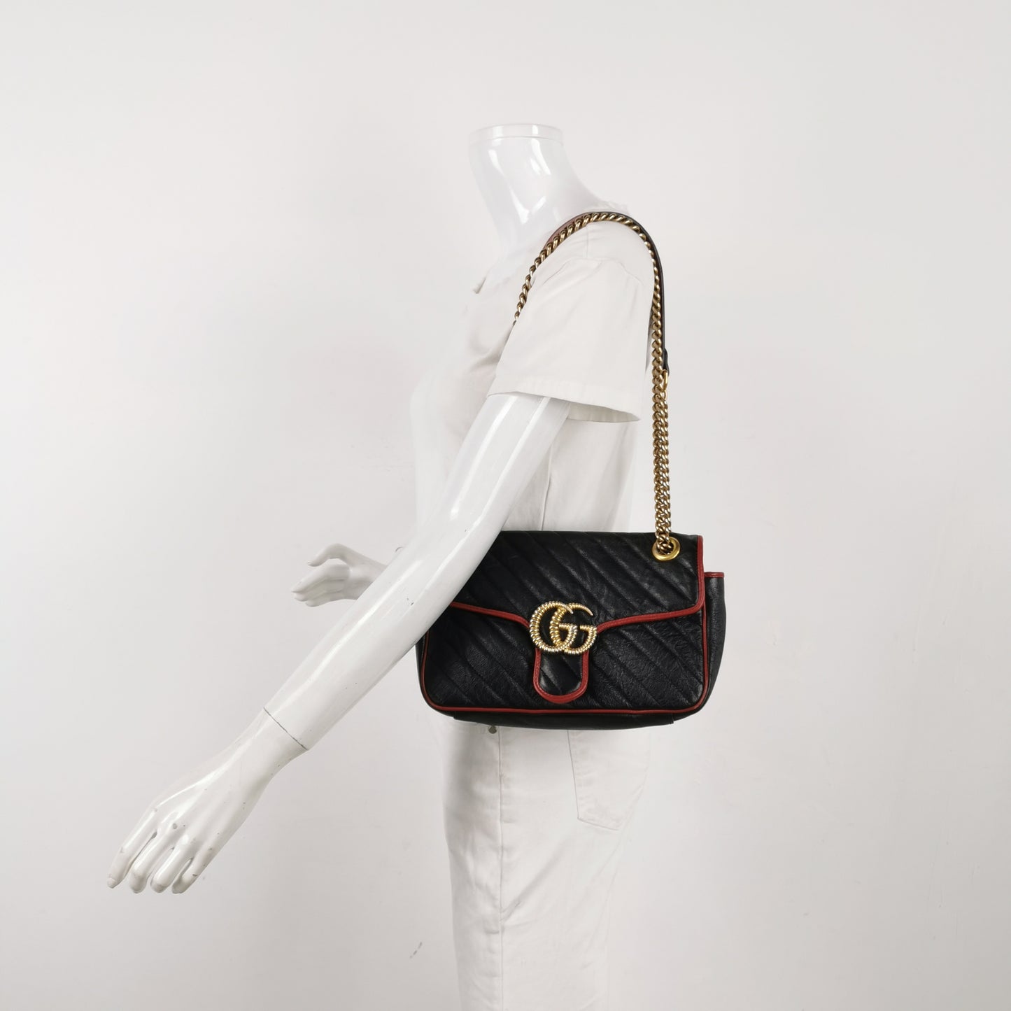 Gucci - GG Marmont - Leather - Black - (medium)
