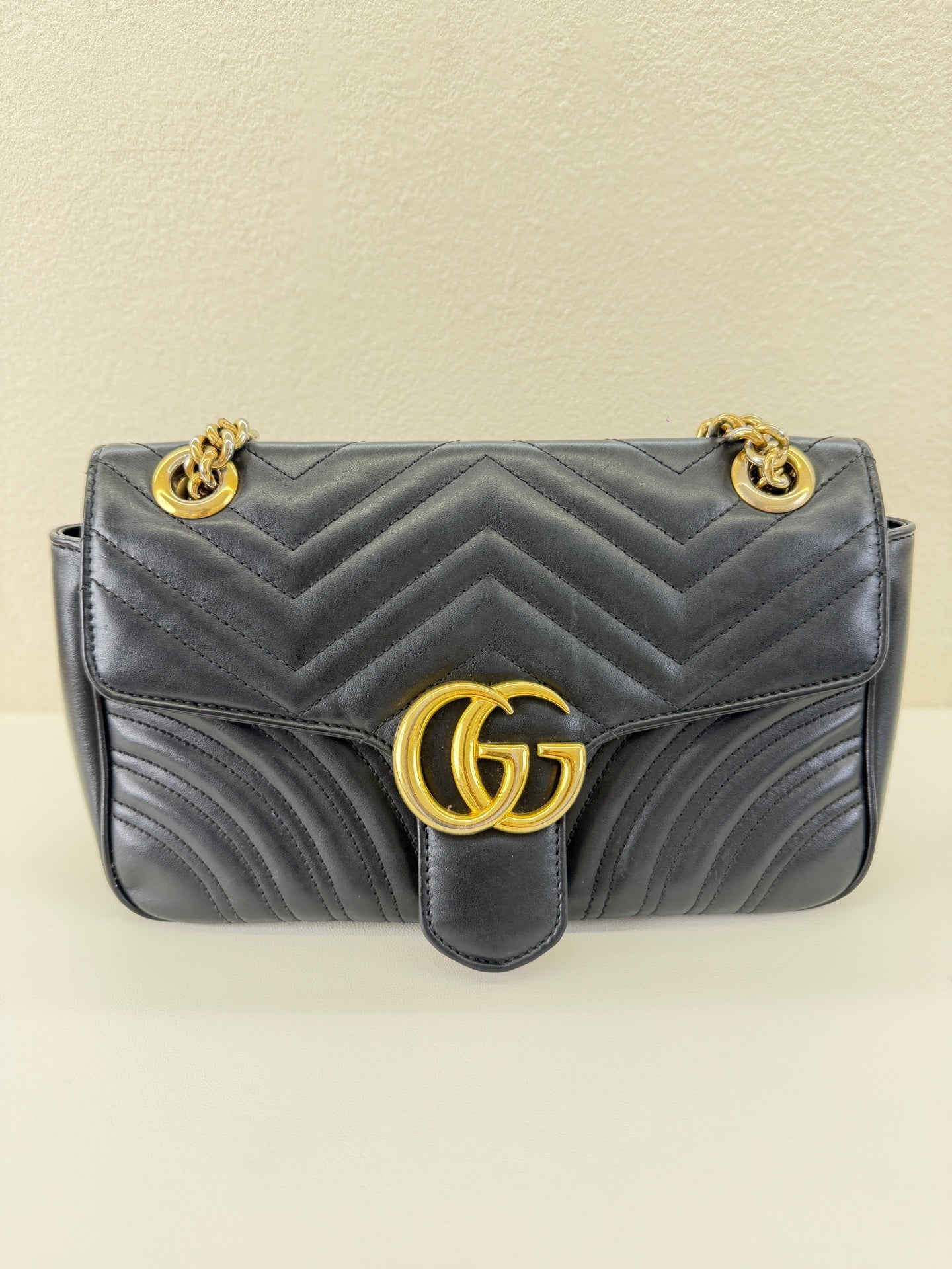 Gucci - GG Marmont - Leather - Black - (medium)
