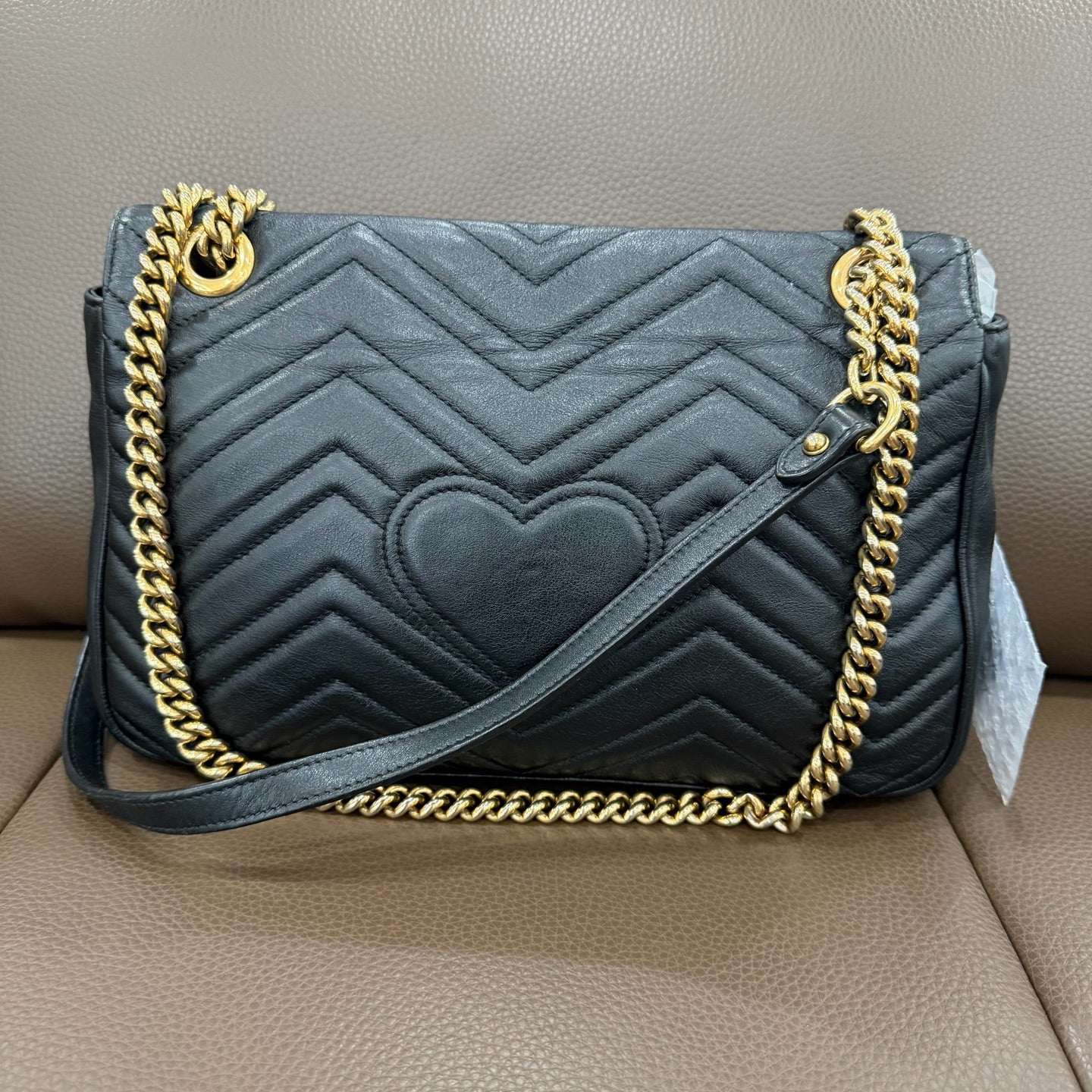 Gucci - GG Marmont - Leather - Black - (medium)