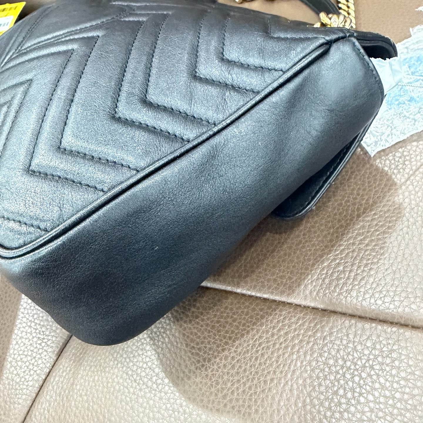 Gucci - GG Marmont - Leather - Black - (medium)