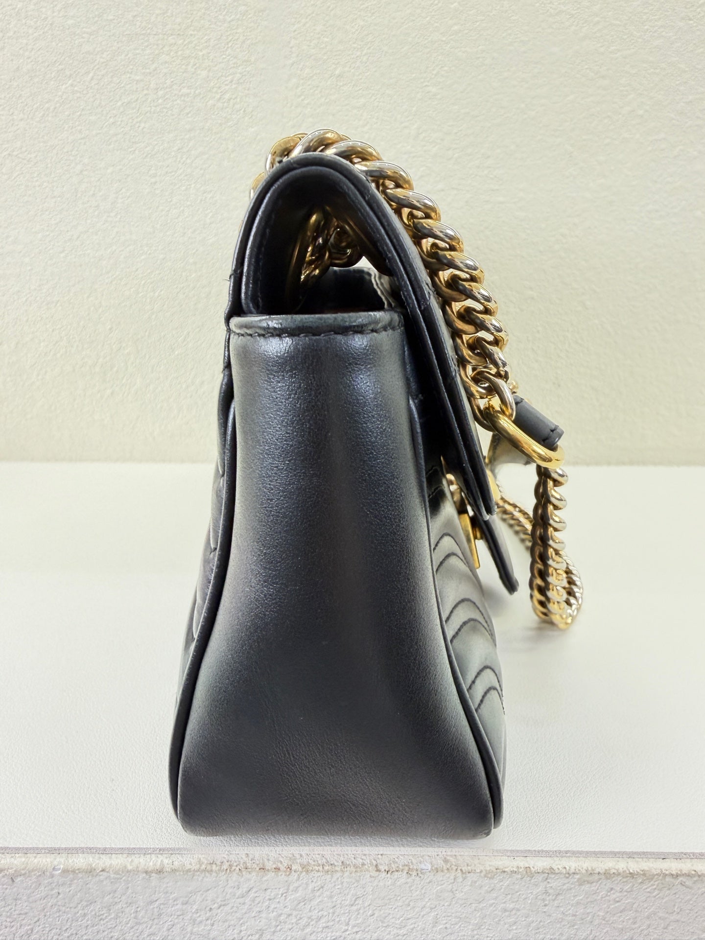 Gucci - GG Marmont - Leather - Black - (medium)