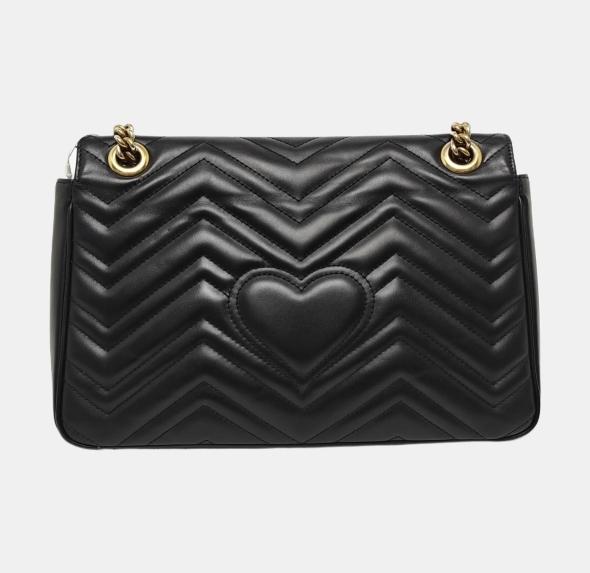 Gucci - GG Marmont - Leather - Black - (medium)