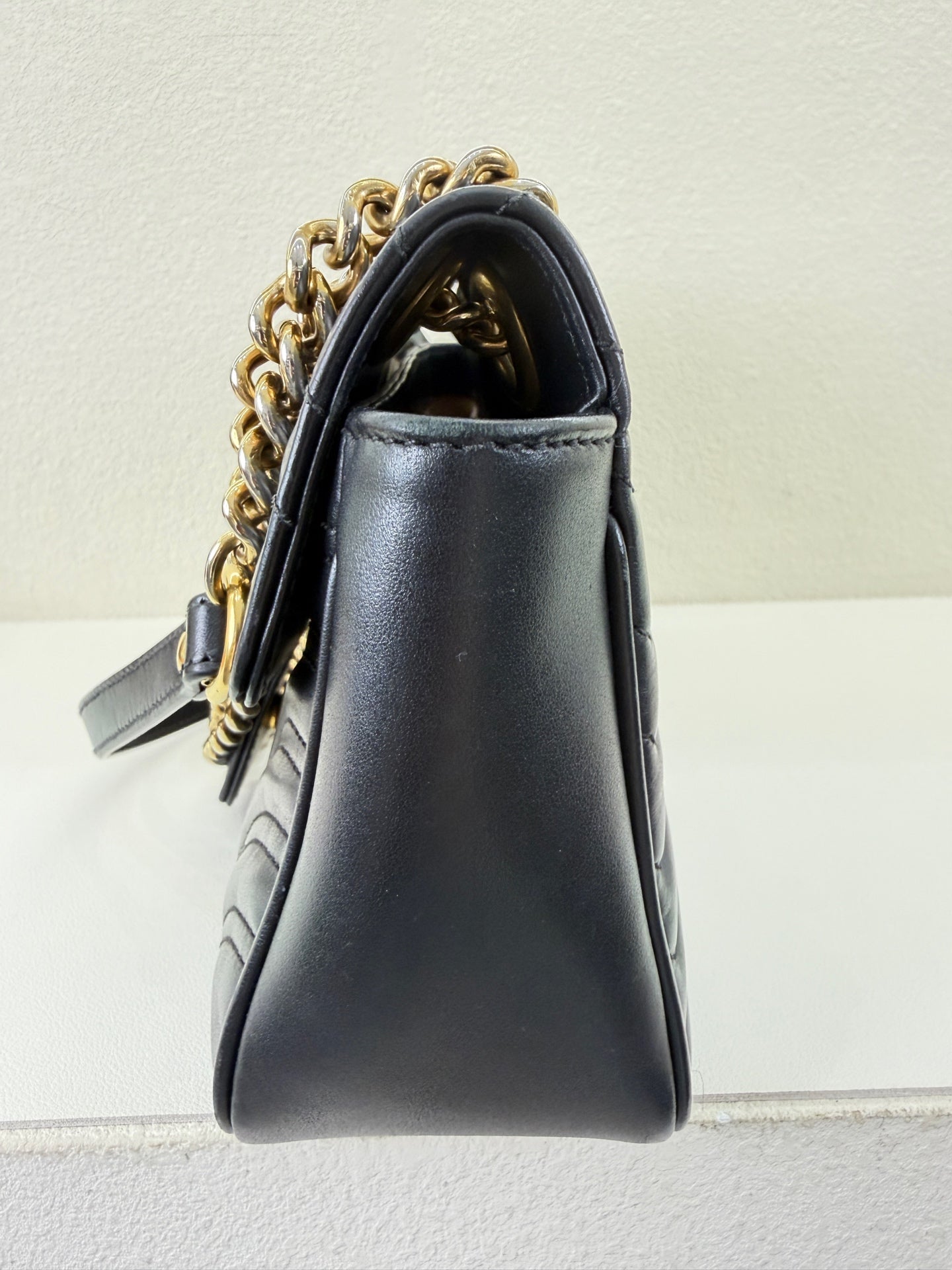 Gucci - GG Marmont - Leather - Black - (medium)