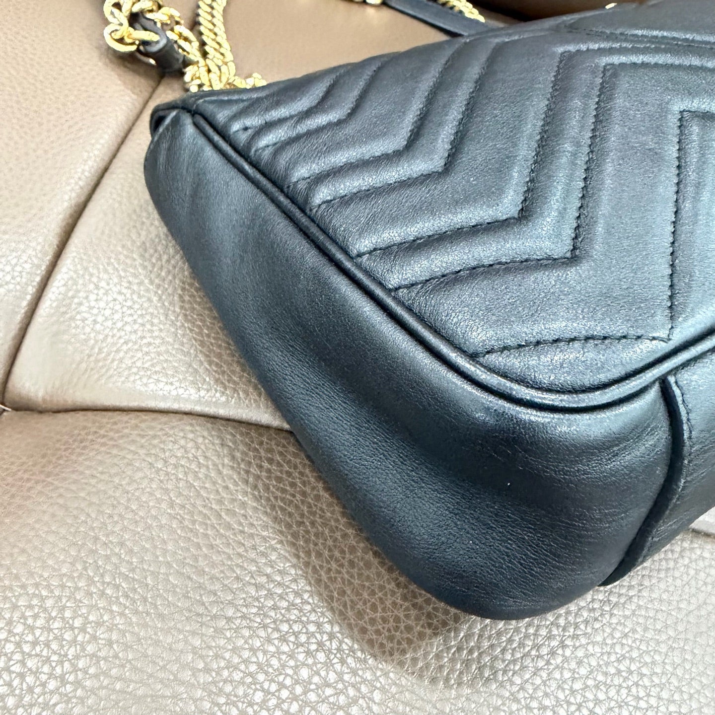 Gucci - GG Marmont - Leather - Black - (medium)