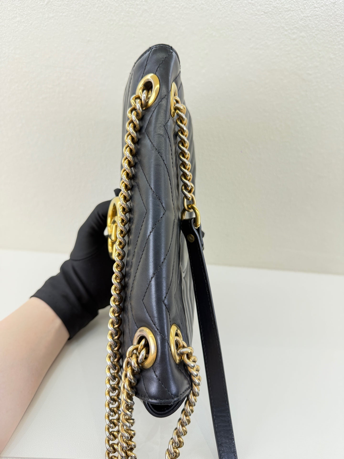 Gucci - GG Marmont - Leather - Black - (medium)