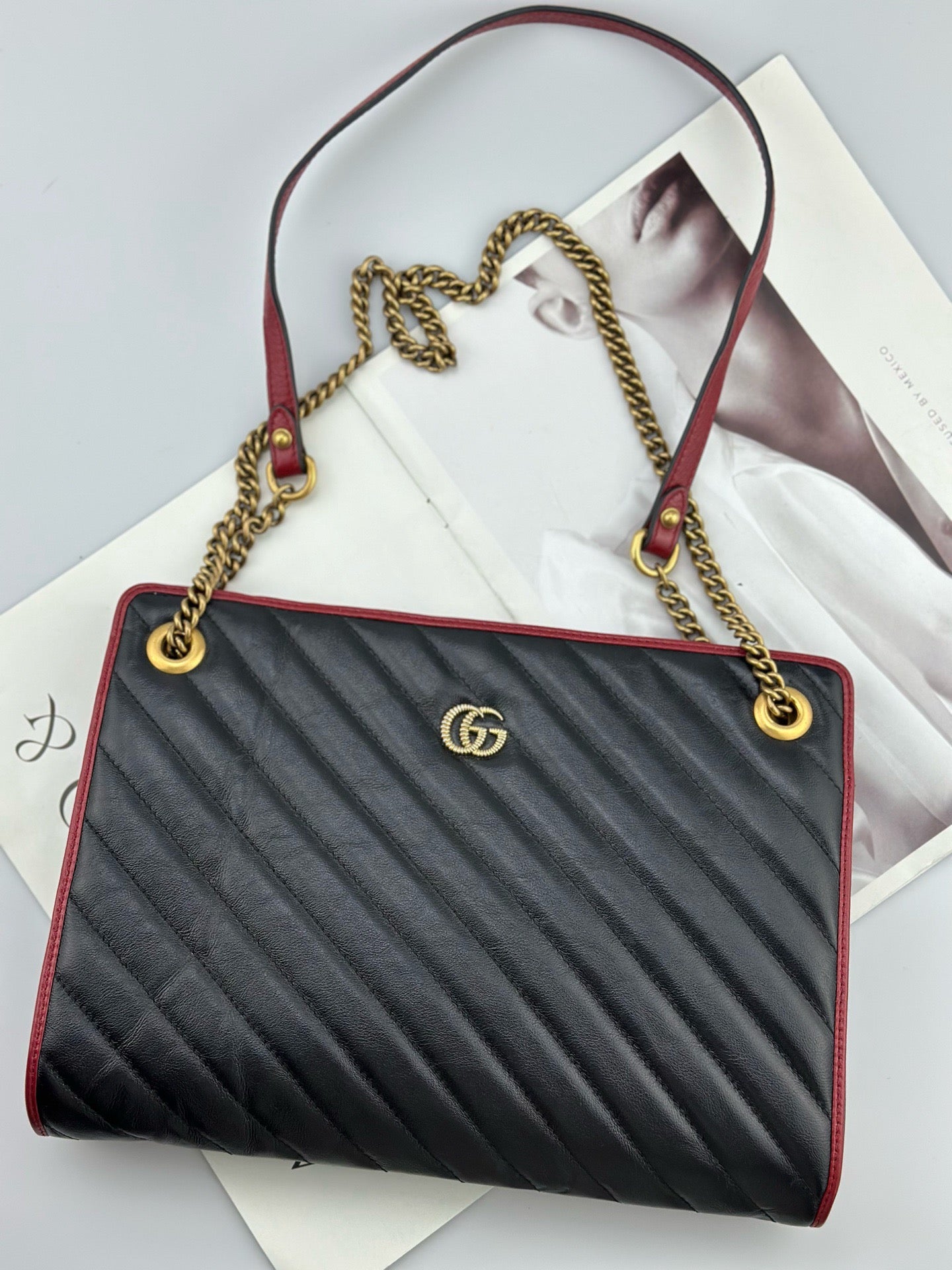 Gucci - GG Marmont - Leather - Black - (medium)