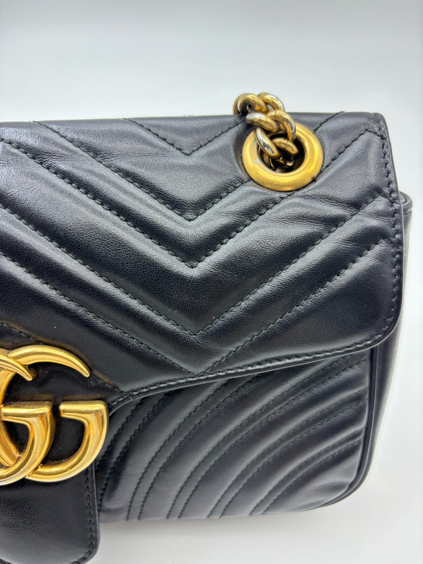 Gucci - GG Marmont - Leather - Black - (medium)