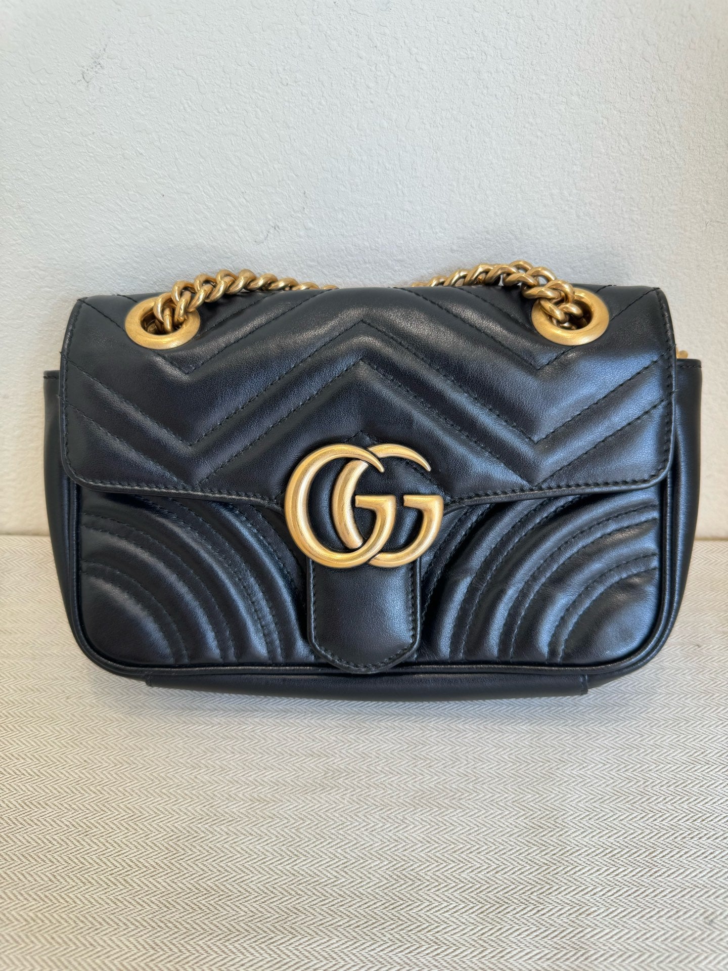 Gucci - GG Marmont - Leather - Black - (mini)